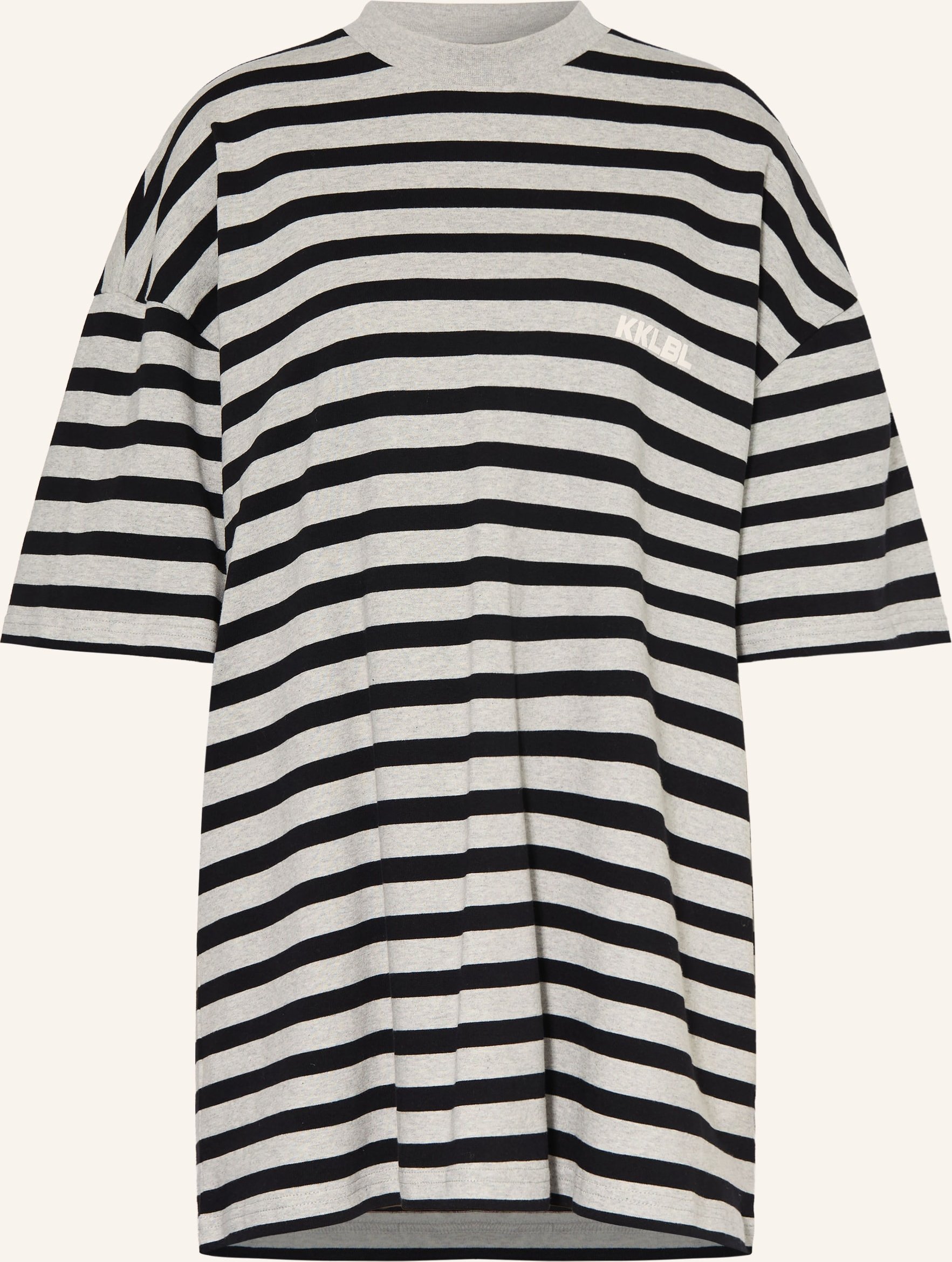 Karo Kauer Oversized-Shirt Mit 3/4-Arm grau