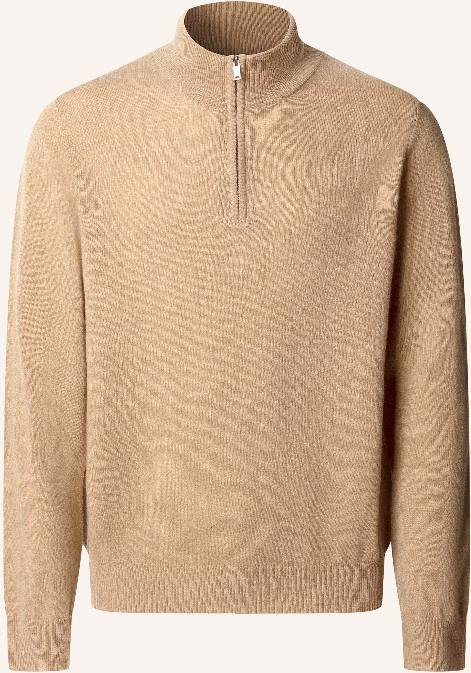 Hackett London Pullover Merino Cash Mix Hzip beige