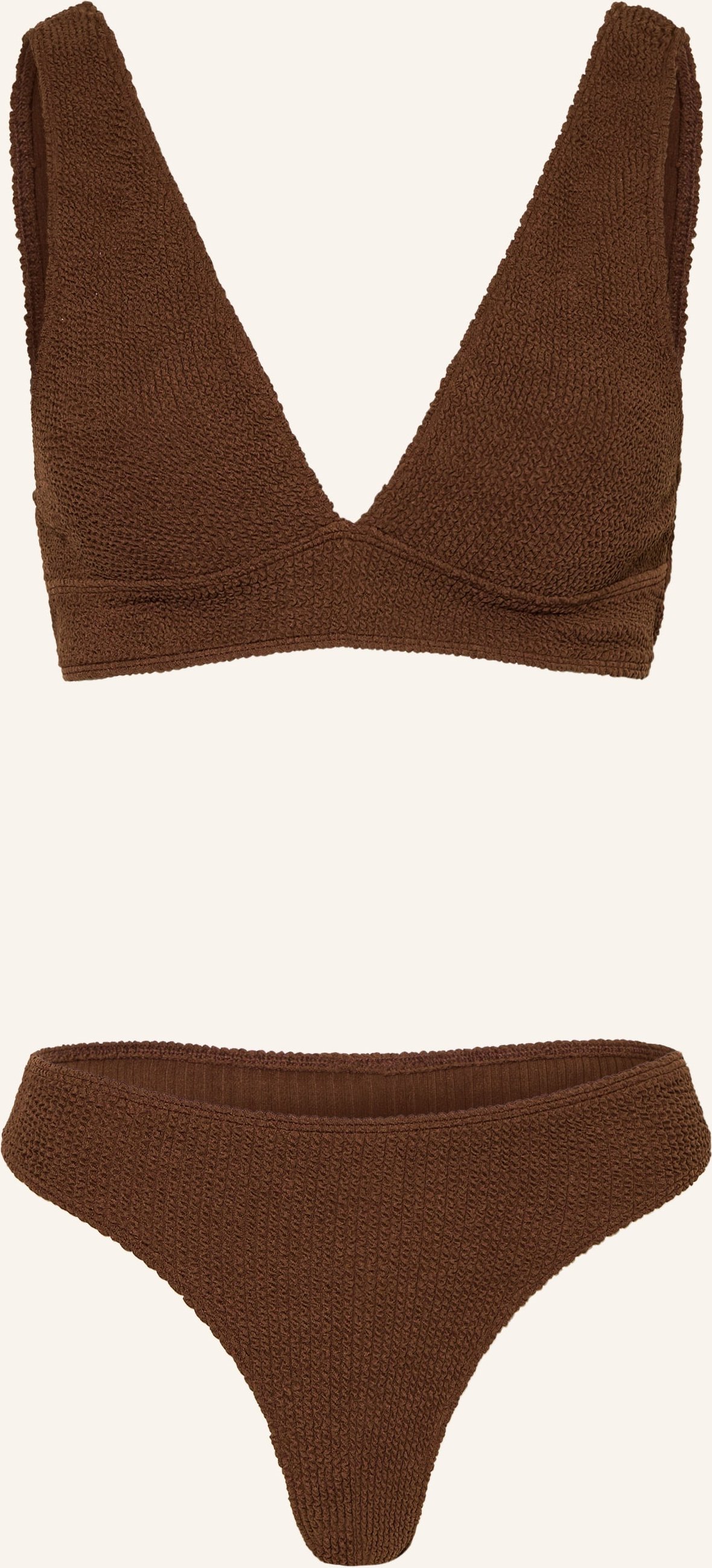 Sorbet Island Bralette-Bikini Aqua braun