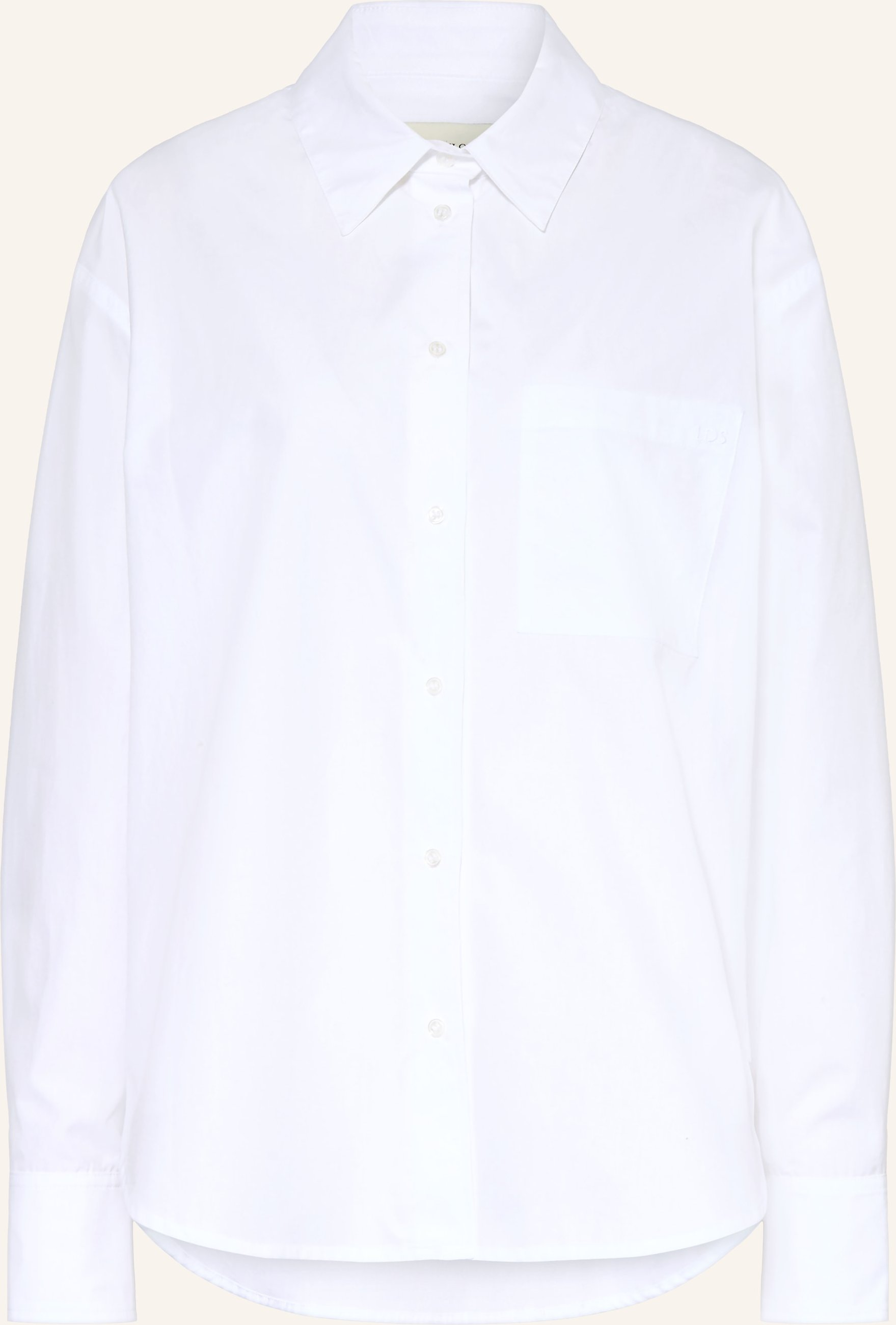 Loulou De Saison Hemdbluse Lee weiss