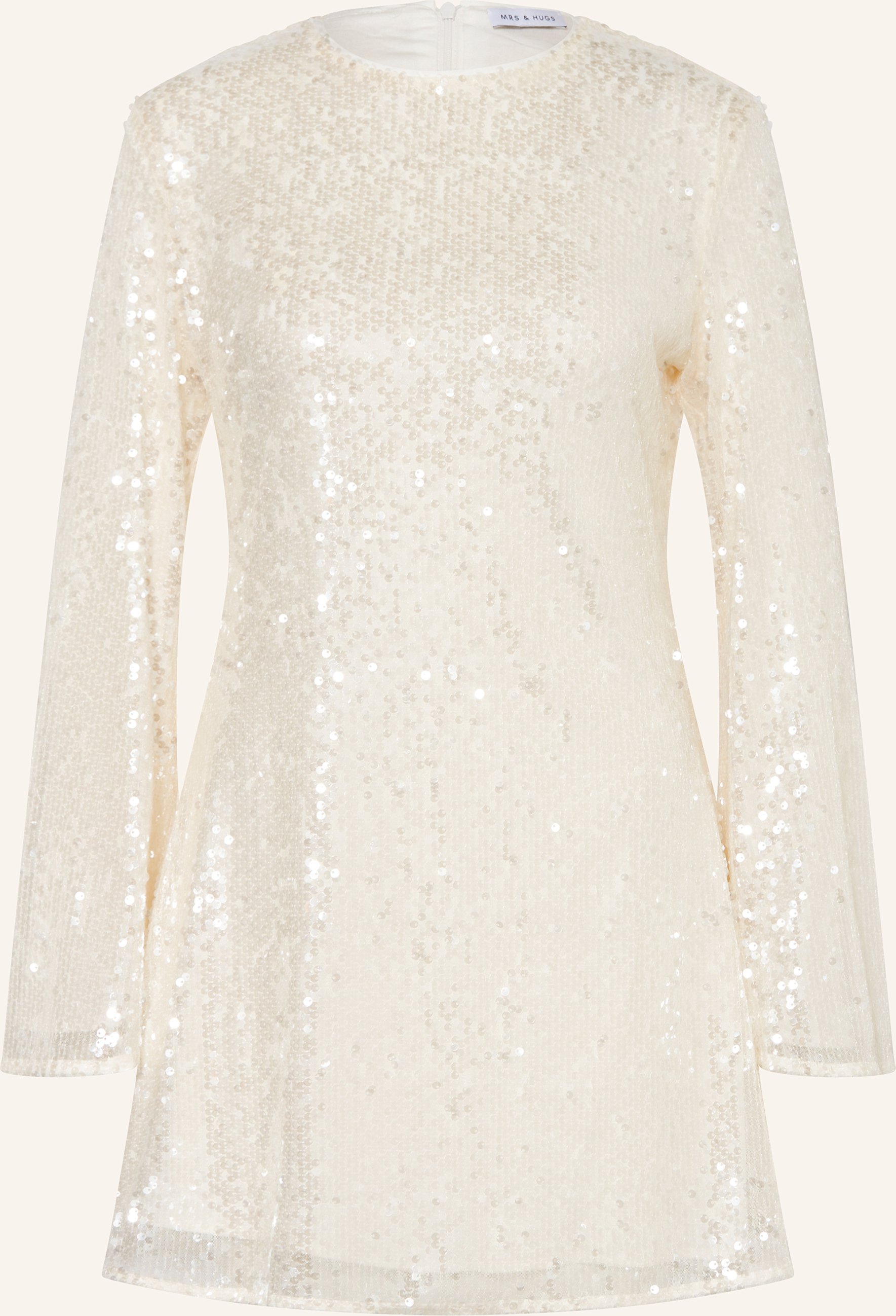 Thumbnail - Mrs & Hugs Kleid Mit Pailletten weiss