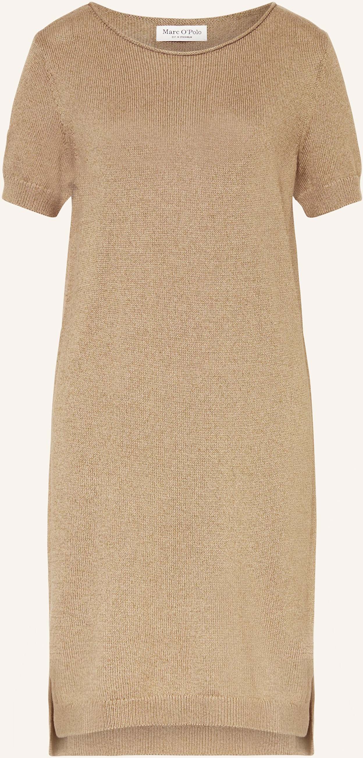 Marc O'polo Strickkleid Mit Leinen beige