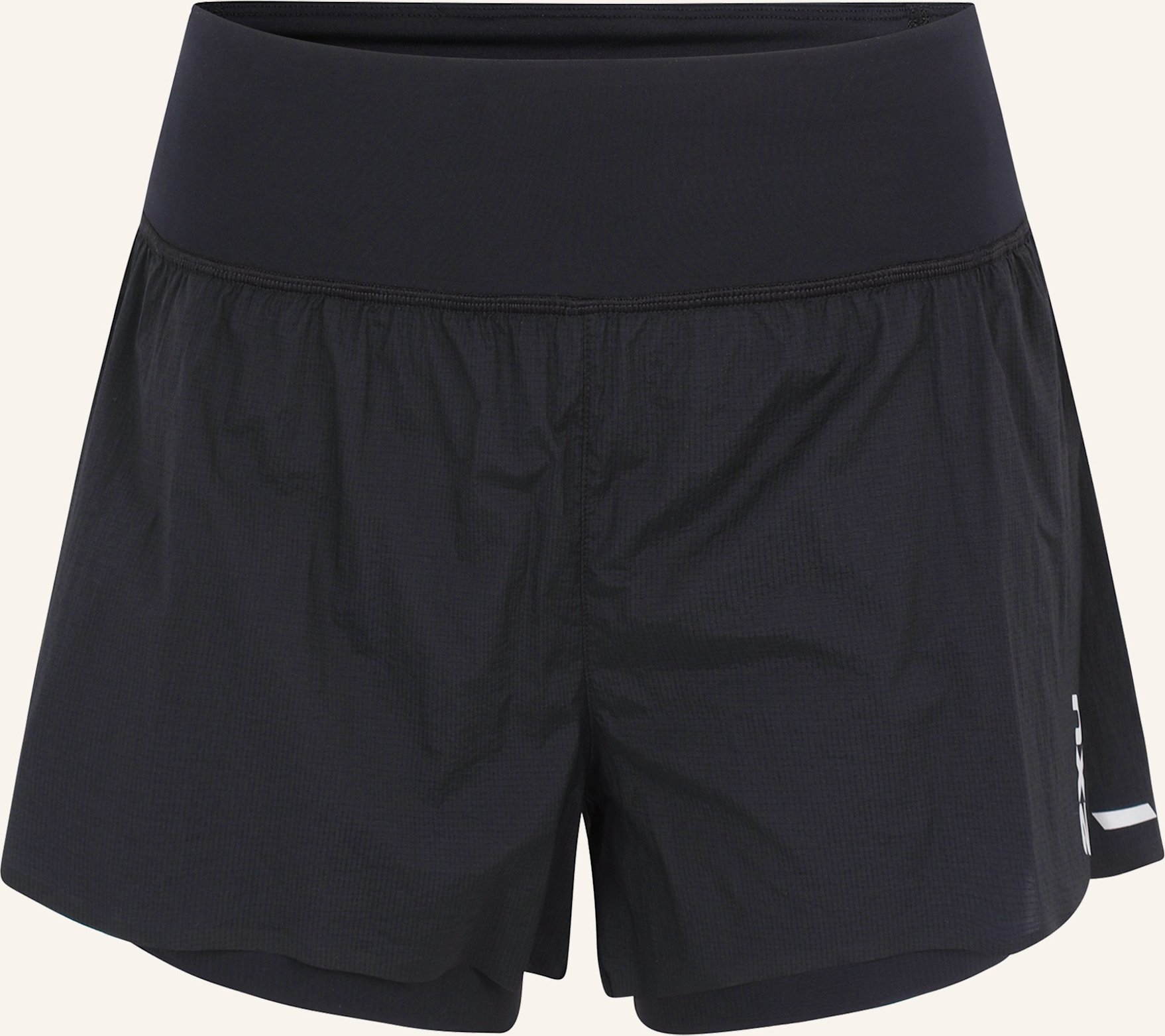 2xu Laufshort Aero Hi-Rise 2-In-1 3 Inch Shorts schwarz