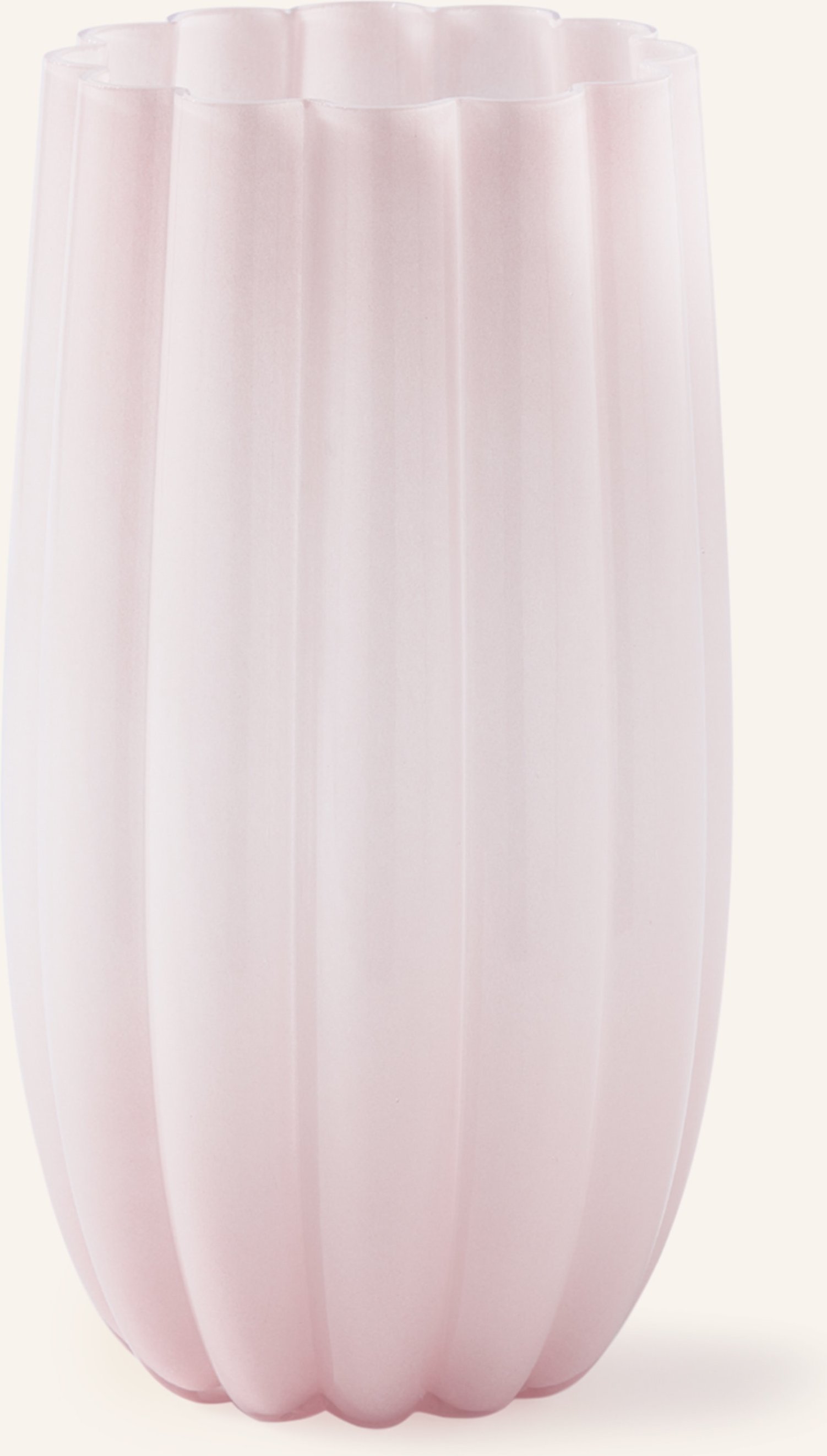 Polspotten Vase Melon L rosa