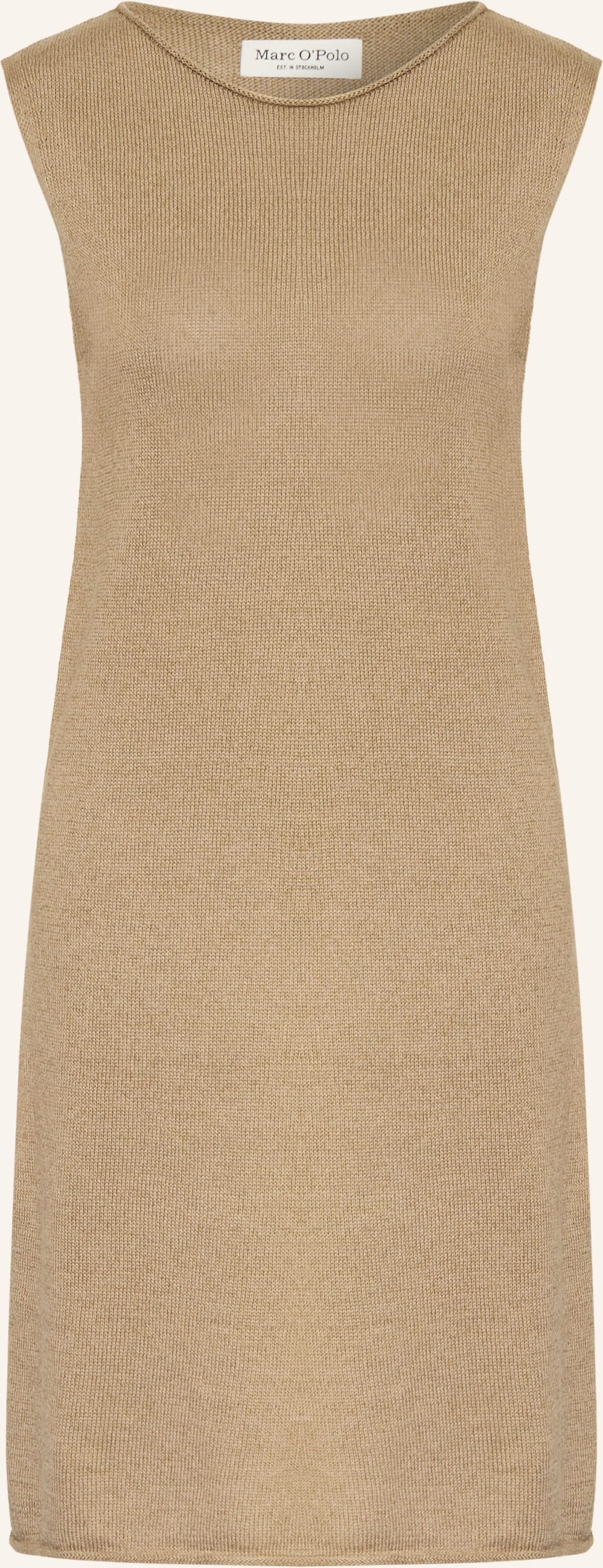 Marc O'polo Strickkleid Mit Leinen beige
