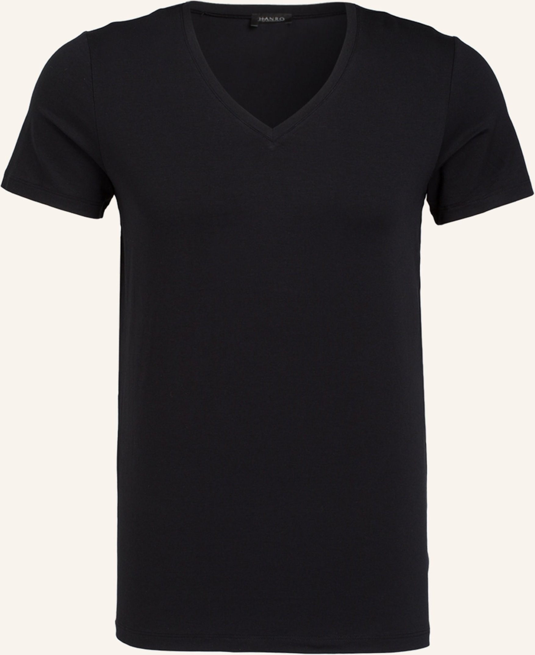Hanro V-Shirt Cotton Superior schwarz