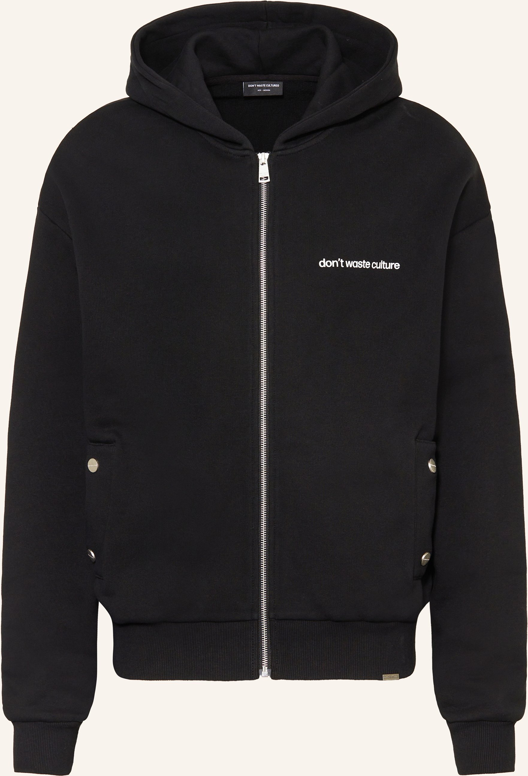 Don't Waste Culture Oversized-Sweatjacke Ale Maison schwarz