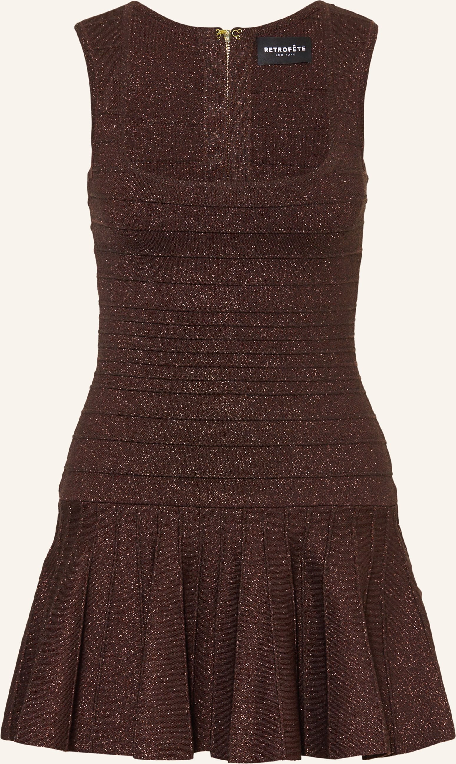 Retrofête Cocktailkleid Caterina braun