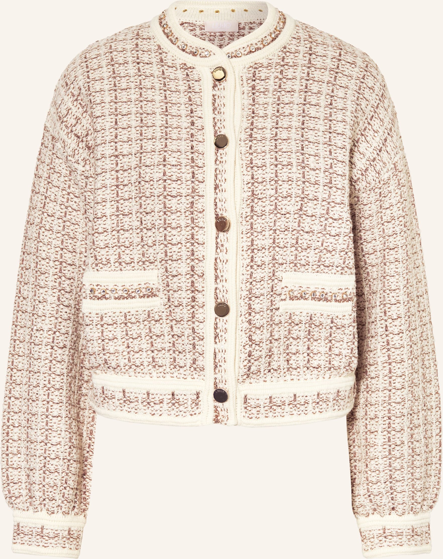 Liu Jo Bouclé-Jacke weiss