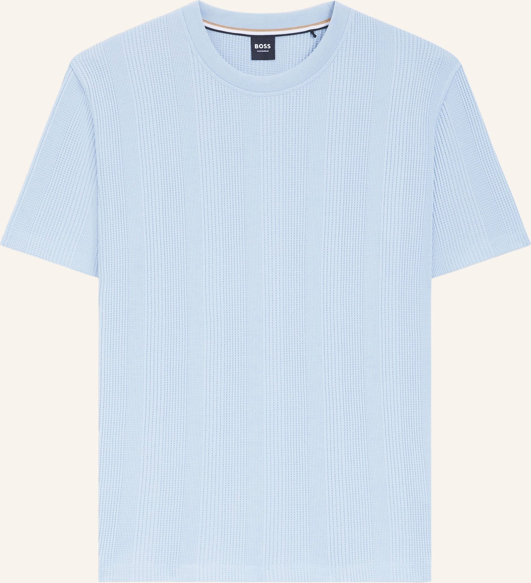 Boss Schlafshirt Structure blau