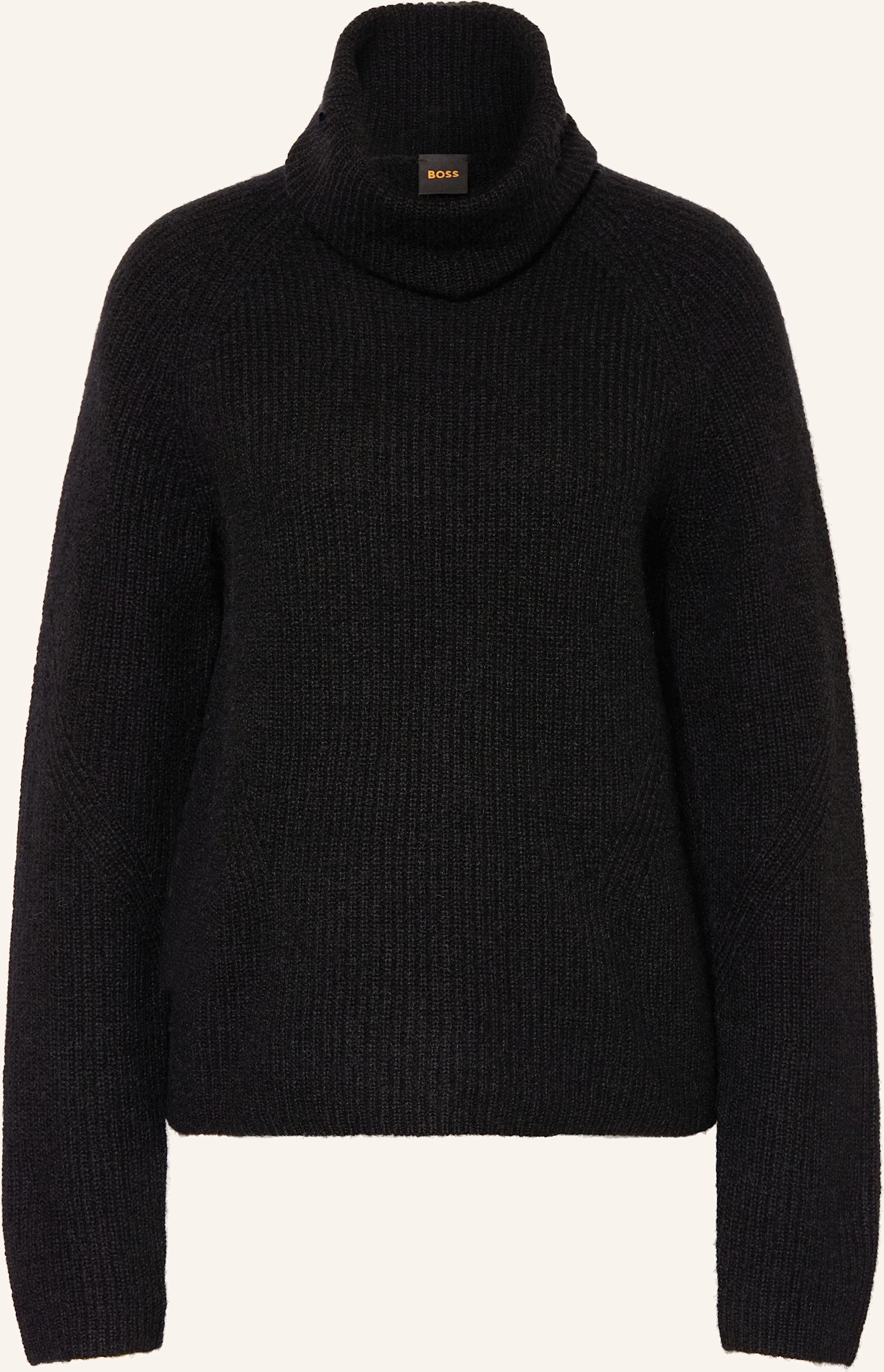 Boss Rollkragenpullover Falodina Mit Alpaka schwarz