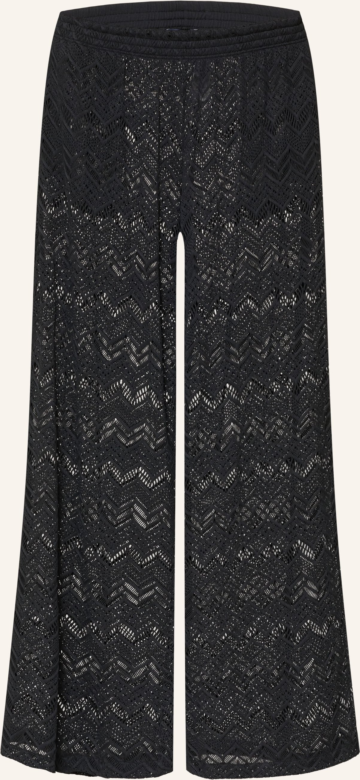 Vilebrequin Marlenehose Line Aus Spitze schwarz