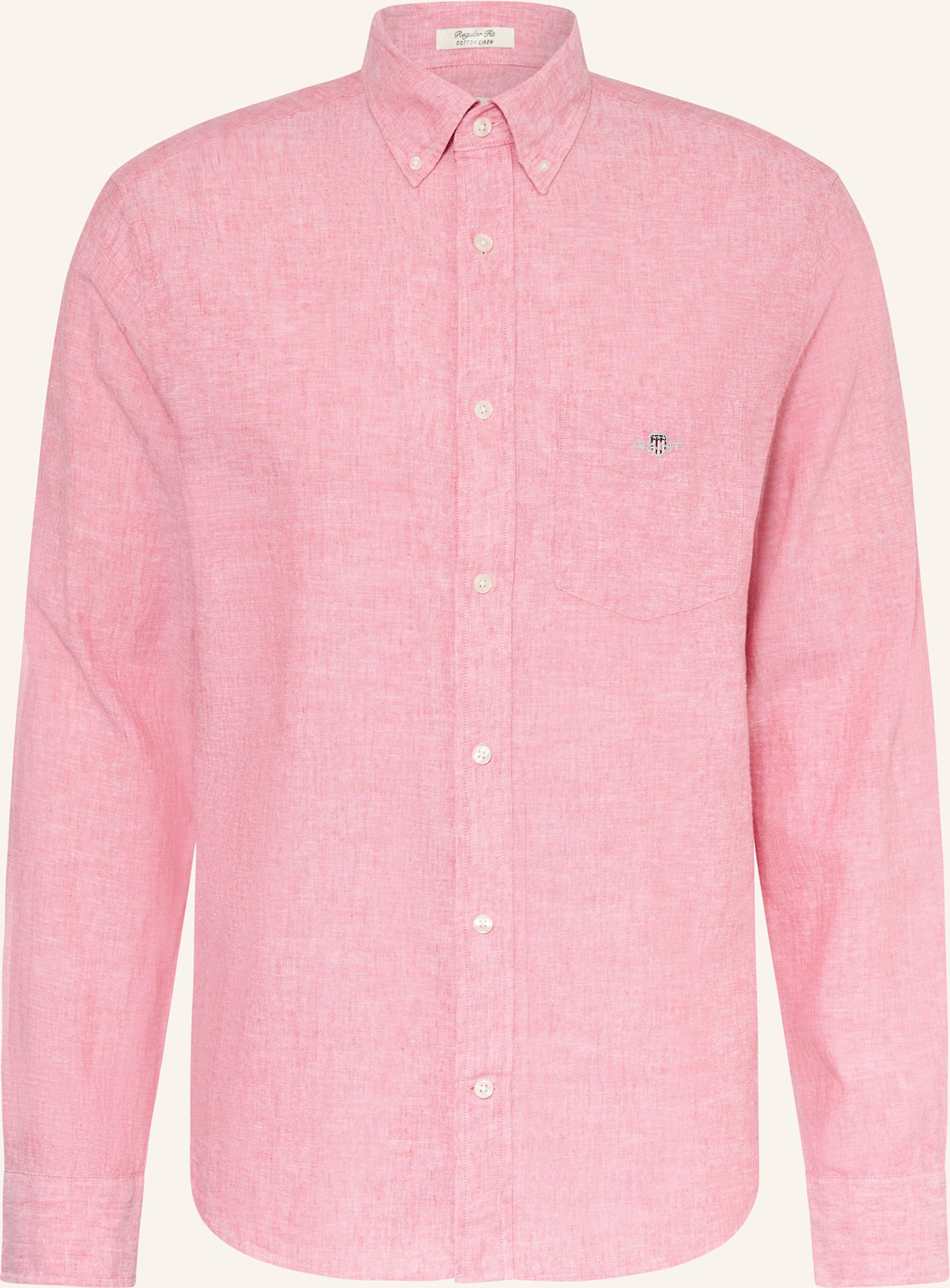Gant Hemd Regular Fit Mit Leinen rot