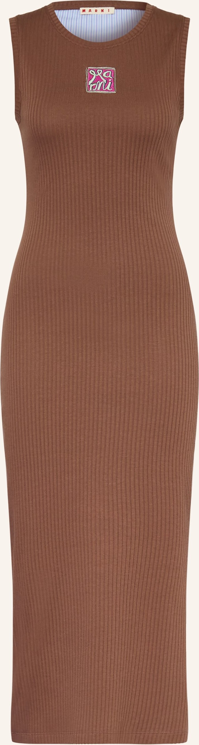 Marni Jerseykleid braun