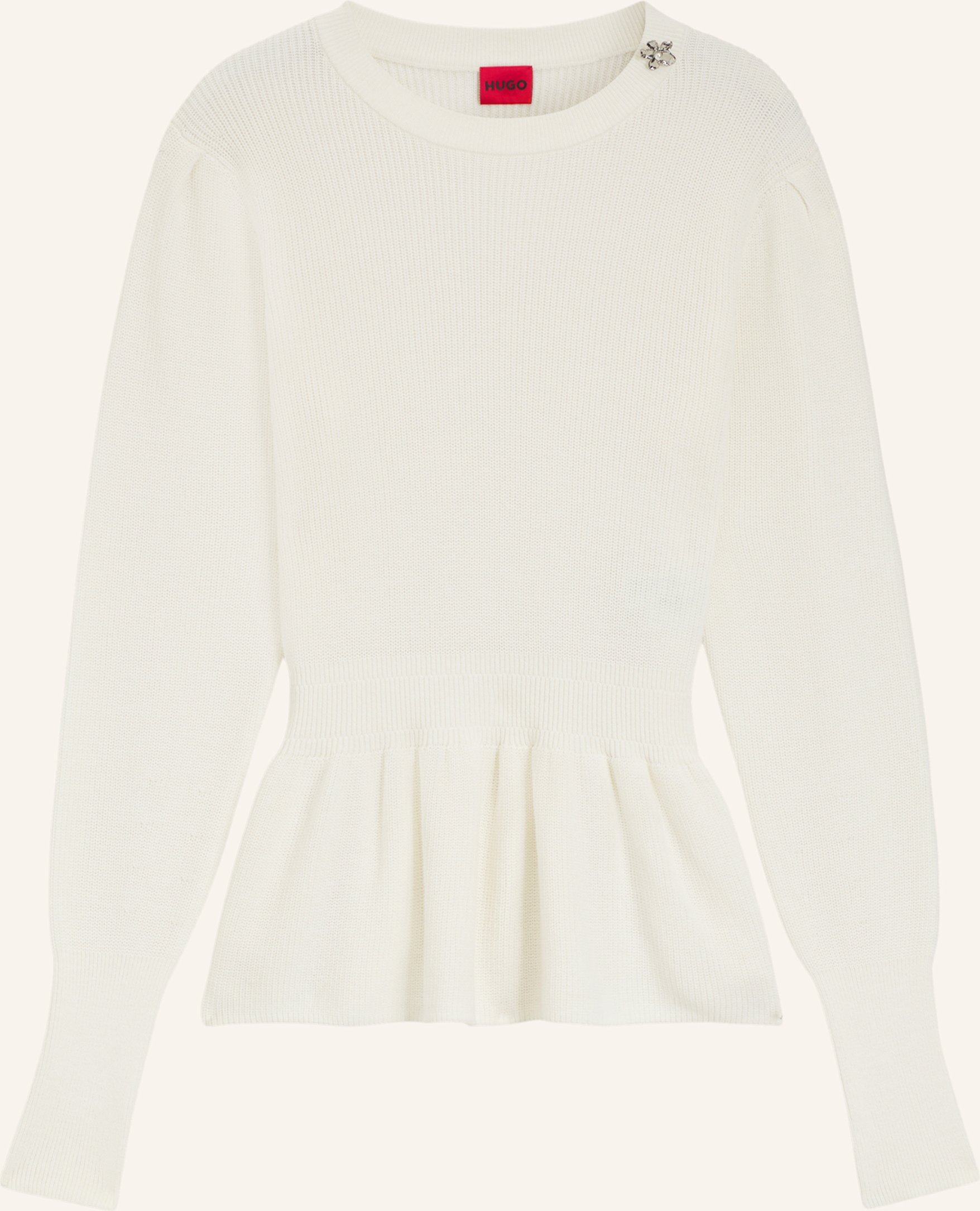 Hugo Pullover Sabanna Slim Fit beige