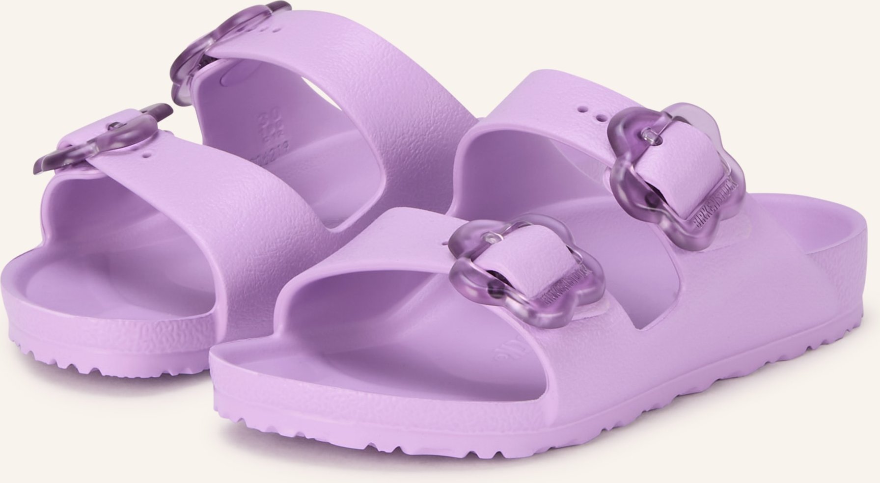 Birkenstock Pantoletten Arizona Flower lila