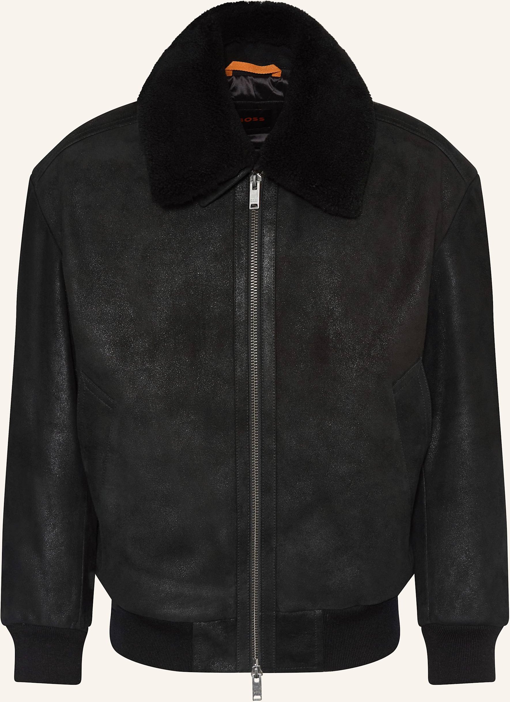 Thumbnail - Boss Lederjacke Jonier schwarz