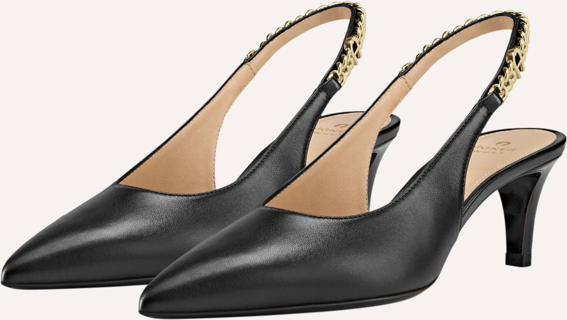 Aigner Slingback Pumps Madonna 11d schwarz