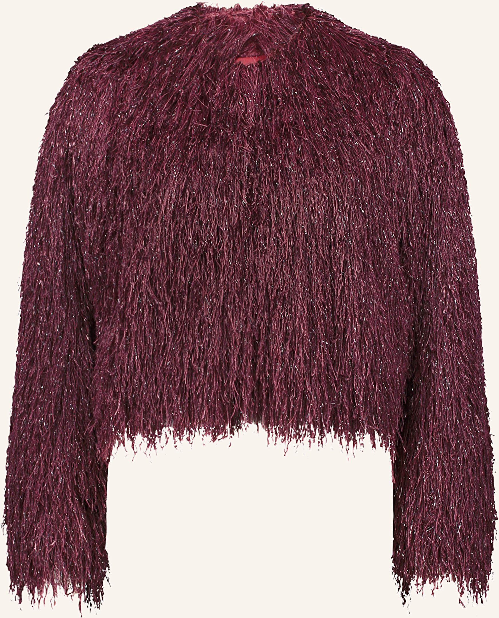 V By Vera Mont Bolero Mit Glitzergarn rot