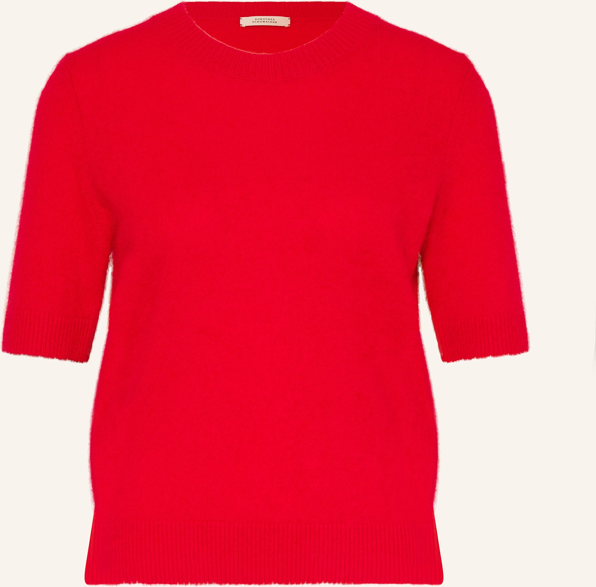 Dorothee Schumacher Strickshirt Fluffy Statements Mit Cashmere rot