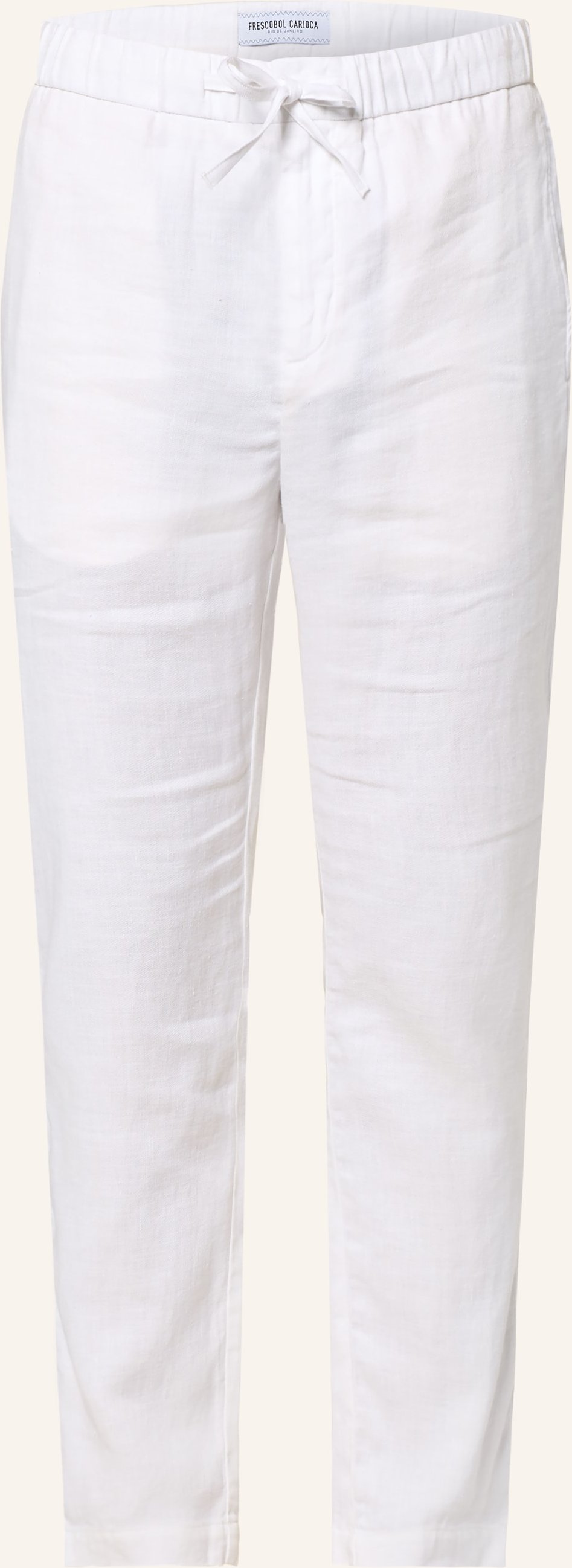 Frescobol Carioca Chino Oscar Regular Fit Mit Leinen weiss