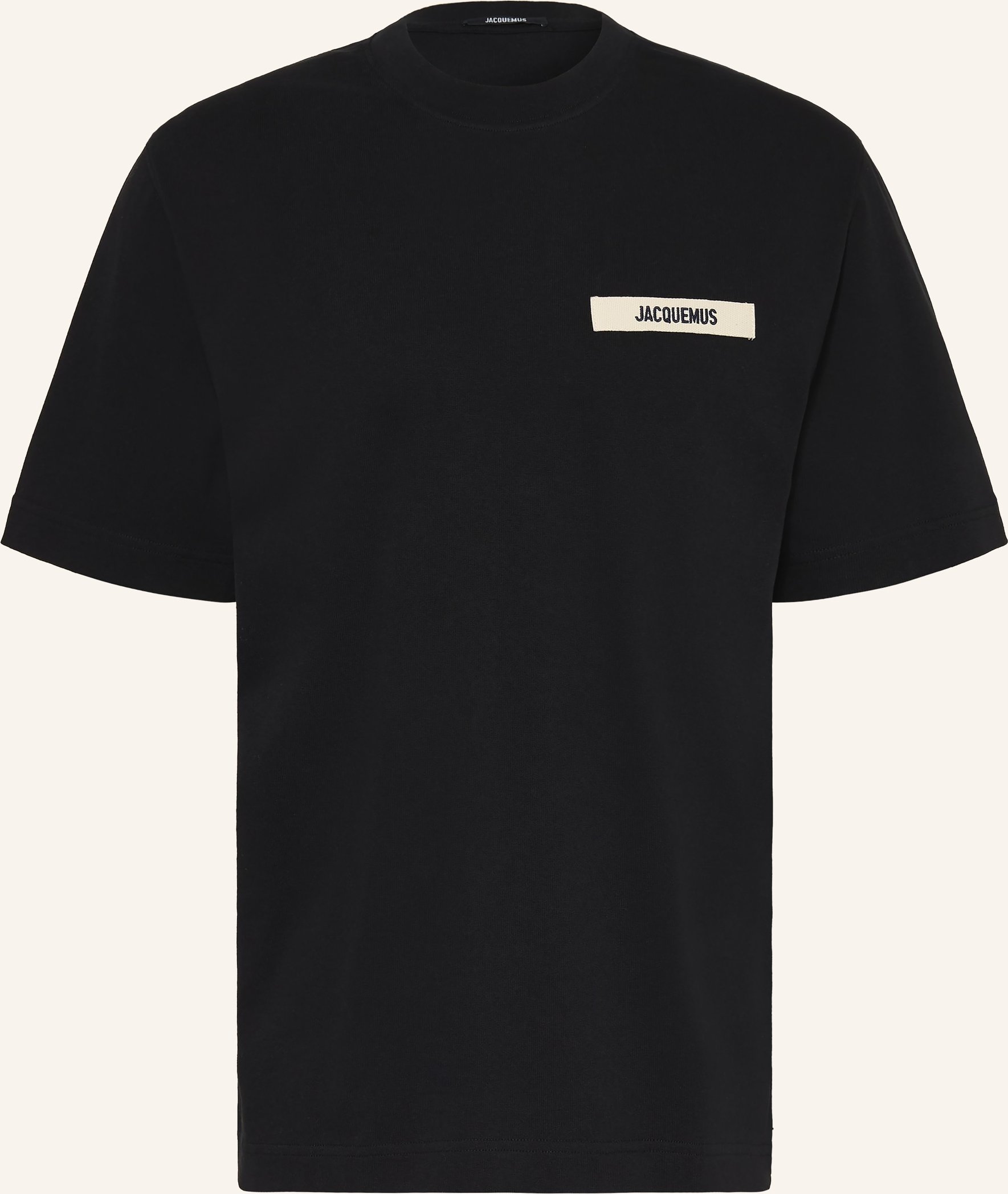 Jacquemus T-Shirt Le Tshirt Gros Grain schwarz