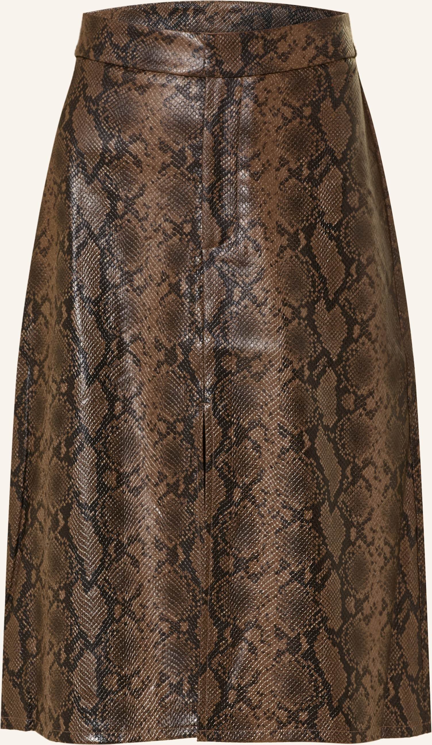 Mrs & Hugs Rock In Lederoptik braun