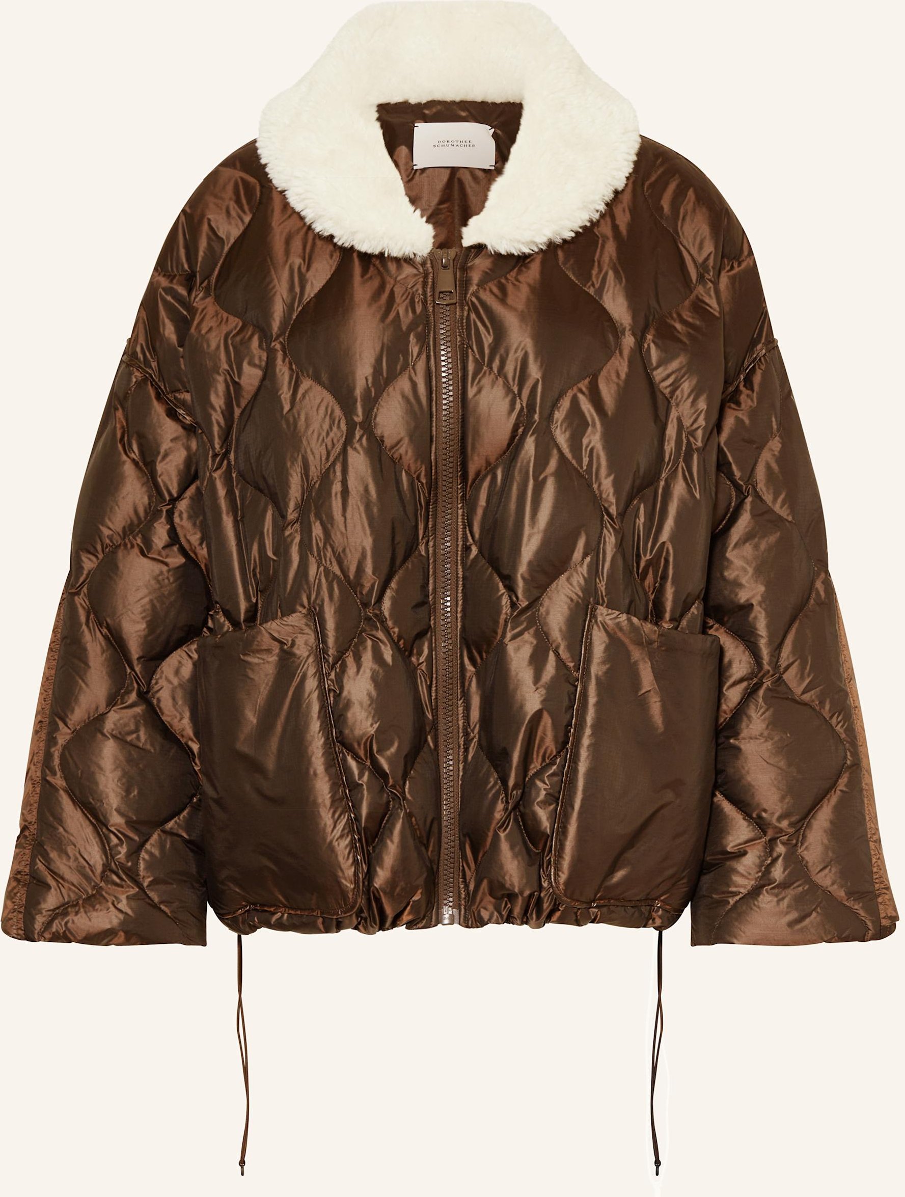 Dorothee Schumacher Steppjacke Cozy Coolness Mit Teddyfell braun