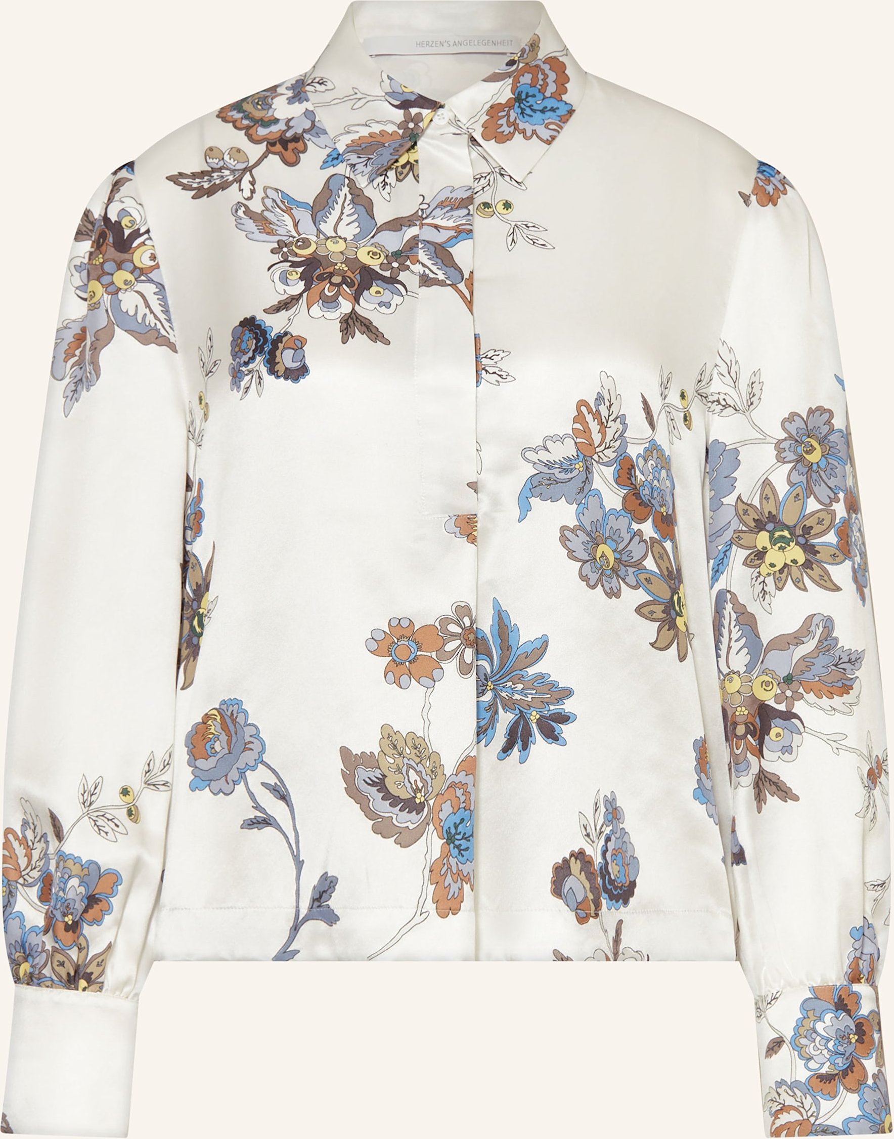 Herzen's Angelegenheit Blusenshirt Aus Seide weiss