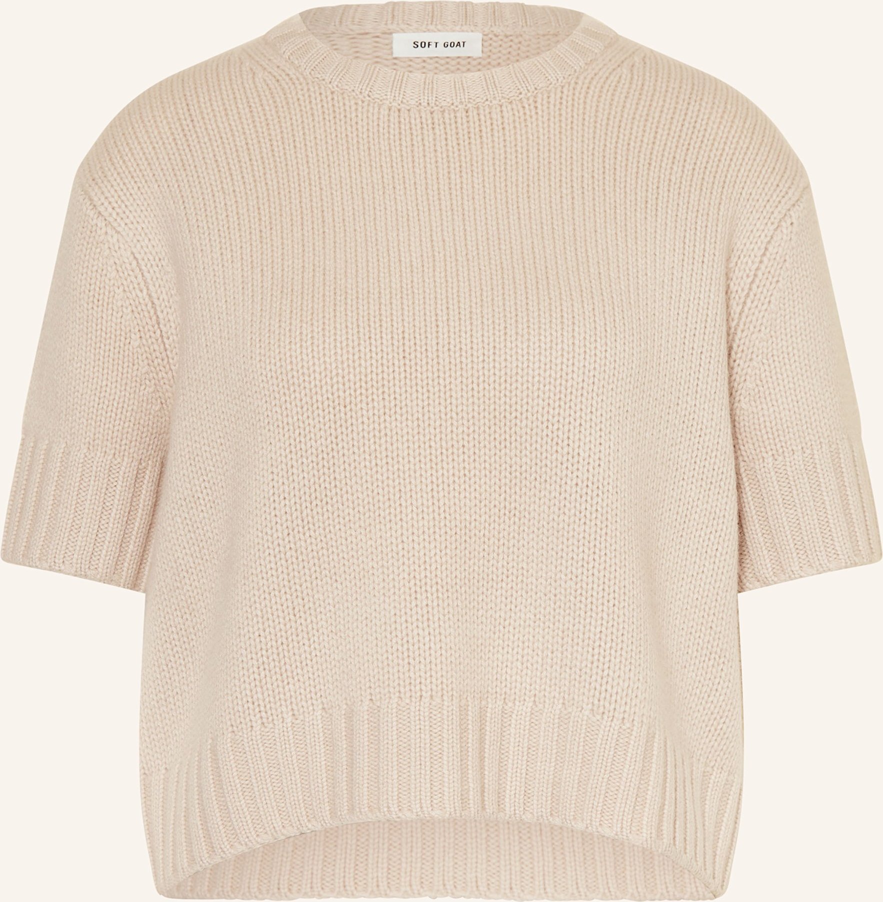Thumbnail - Soft Goat Strickshirt Aus Cashmere beige