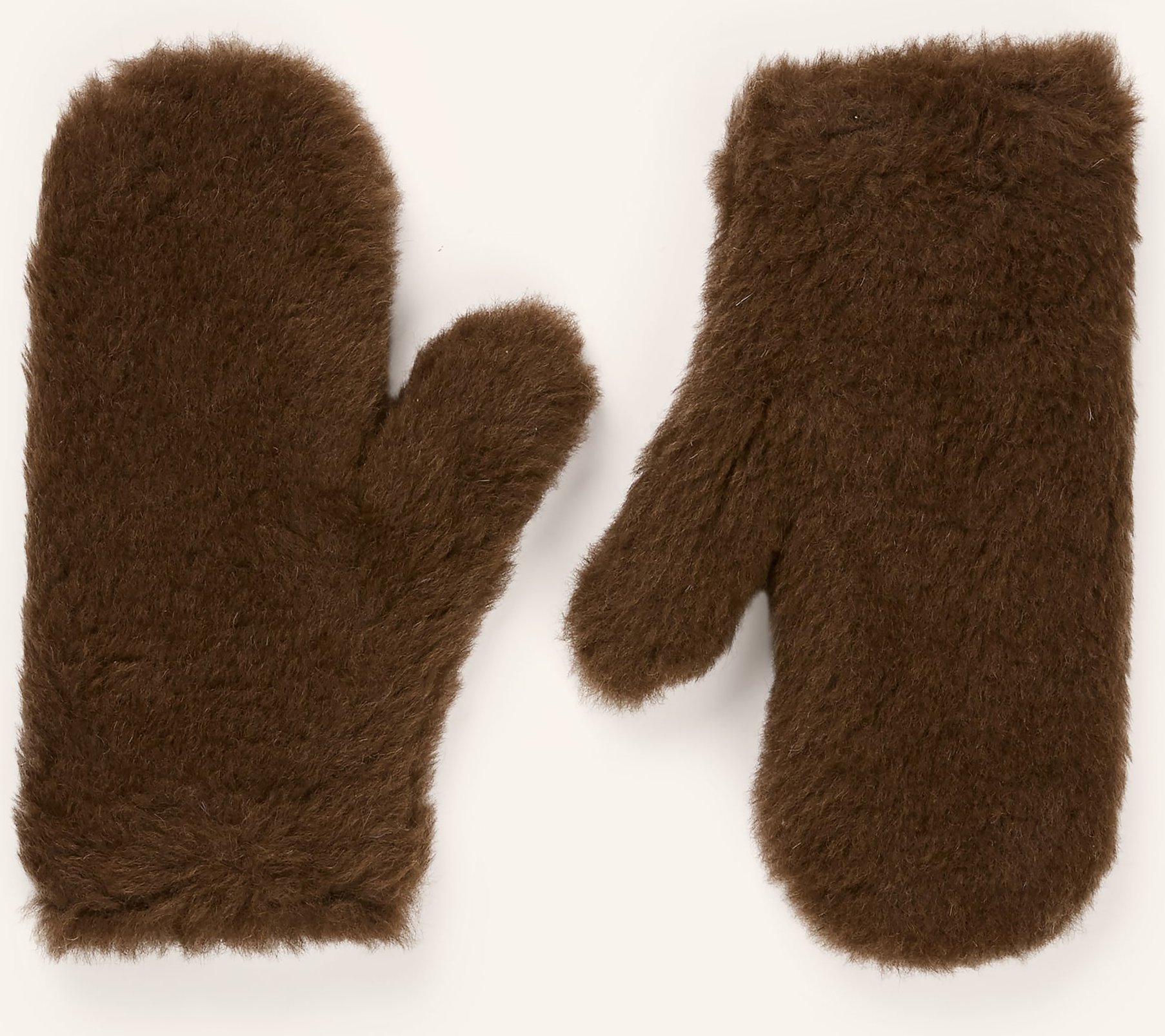 Max Mara Fäustlinge Mxaombrato Mit Alpaka braun