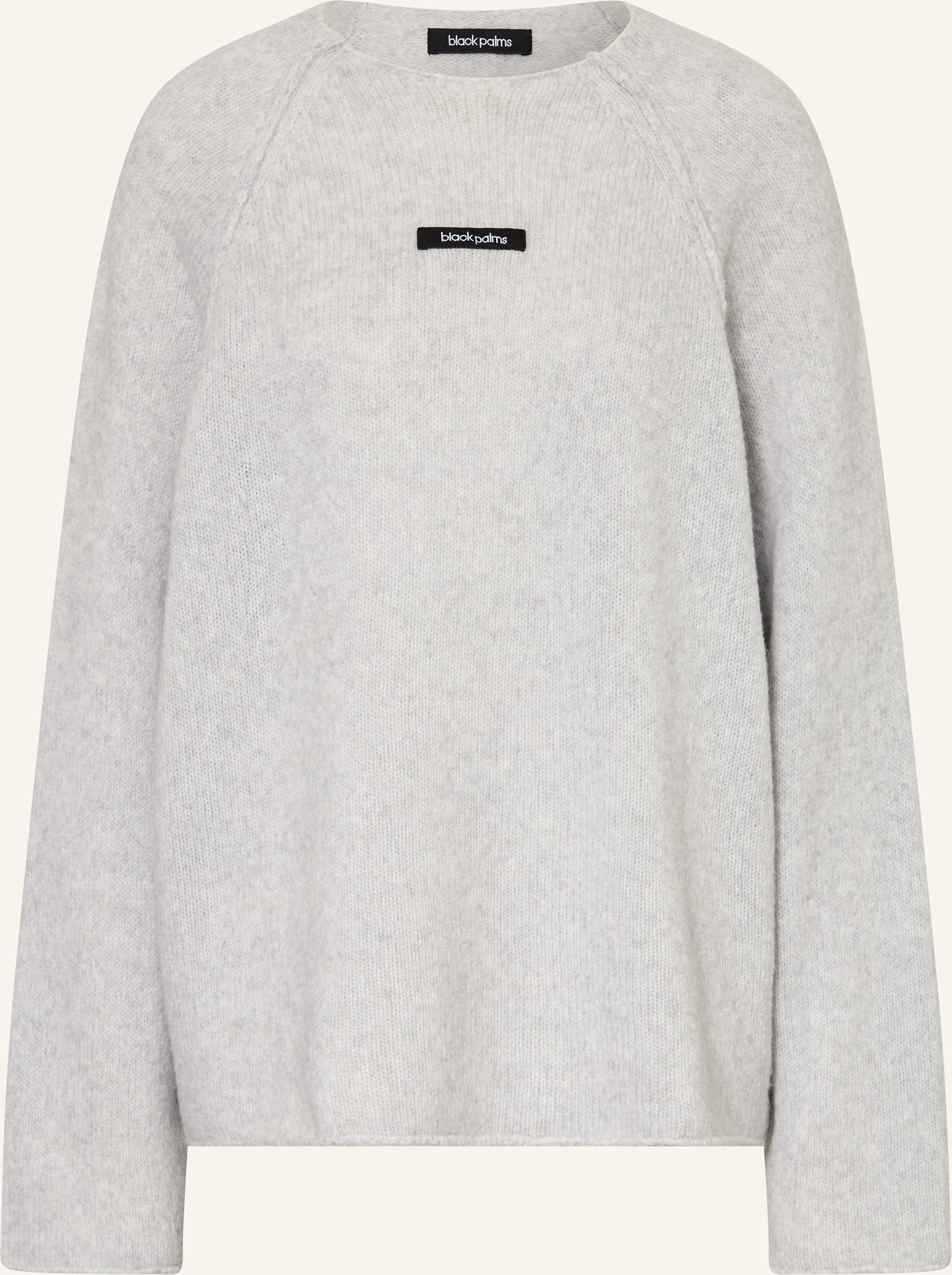 Black Palms Oversized-Pullover Maexin grau