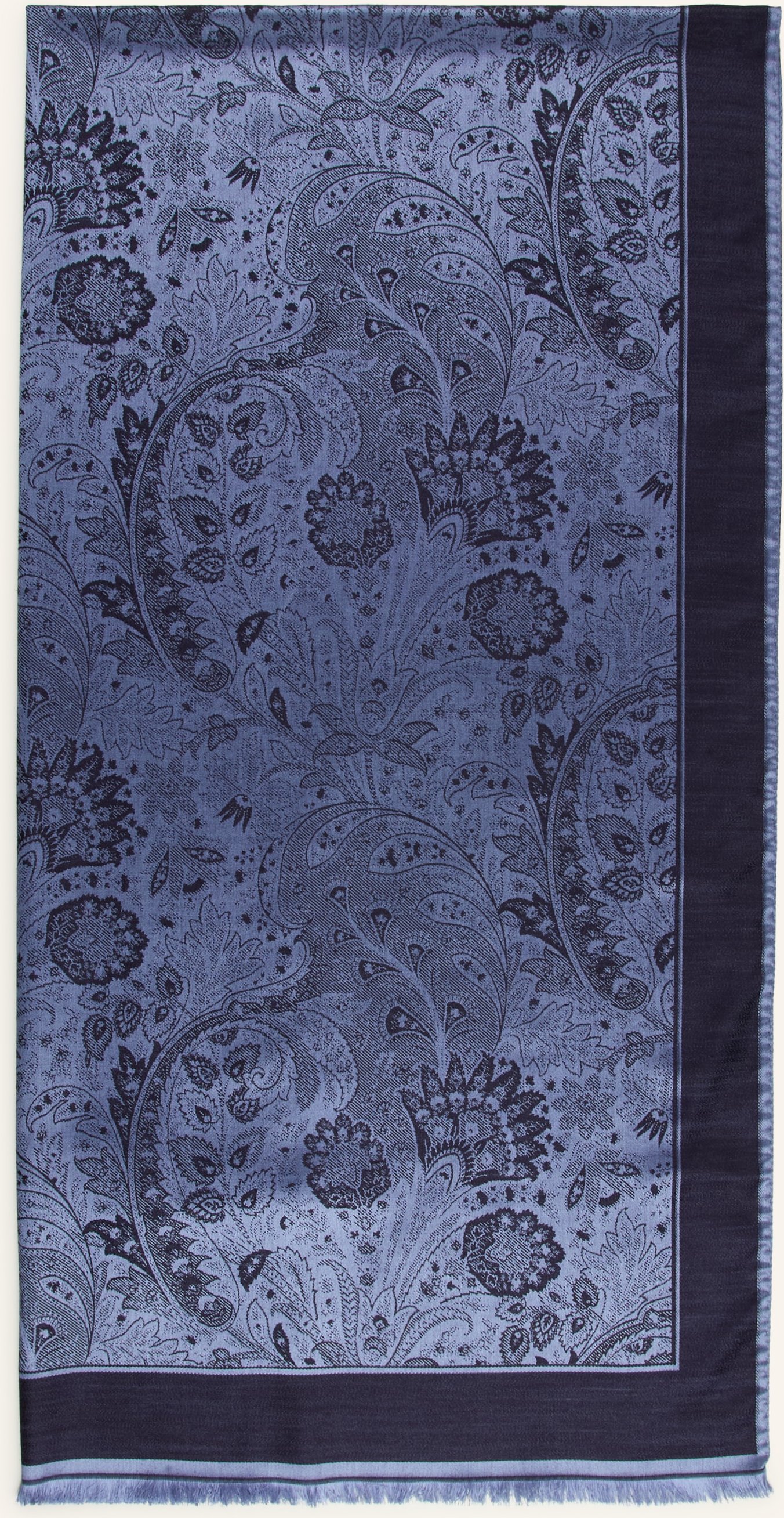 Etro Schal Mit Seide blau