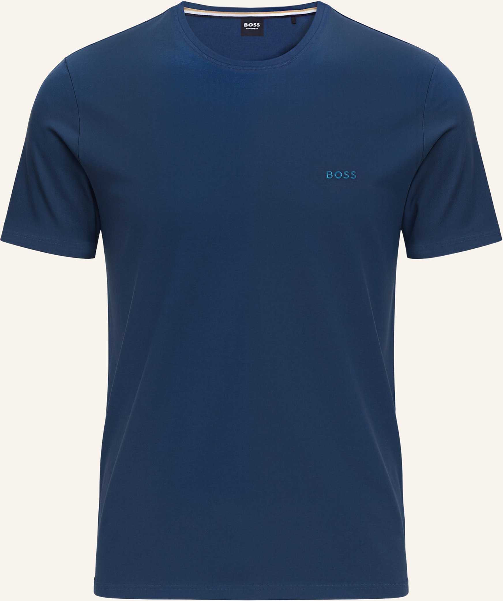Boss Loungewear Oberteil Mix&Match T-Shirt R Regular Fit blau