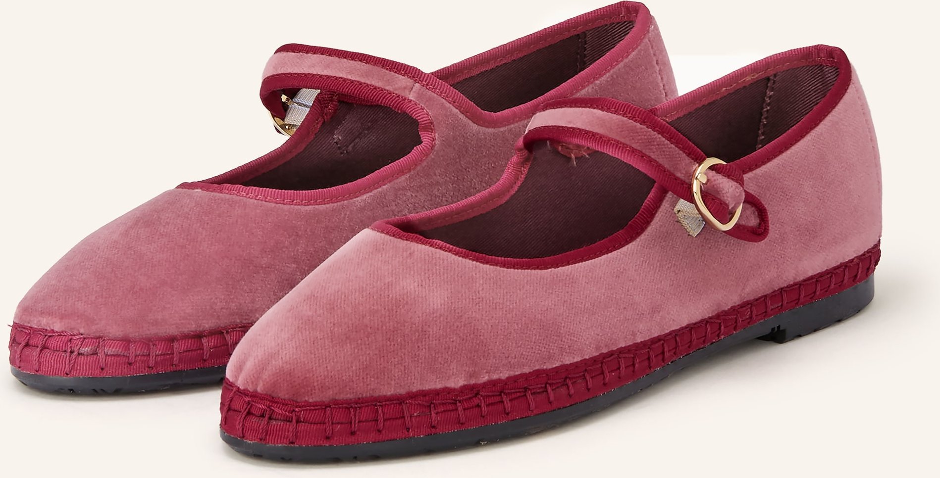 Flabelus Mary-Jane-Ballerinas Theresa rot