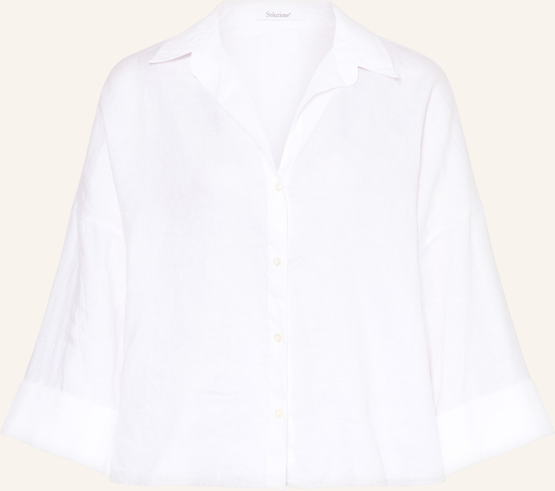 Soluzione Leinenbluse weiss