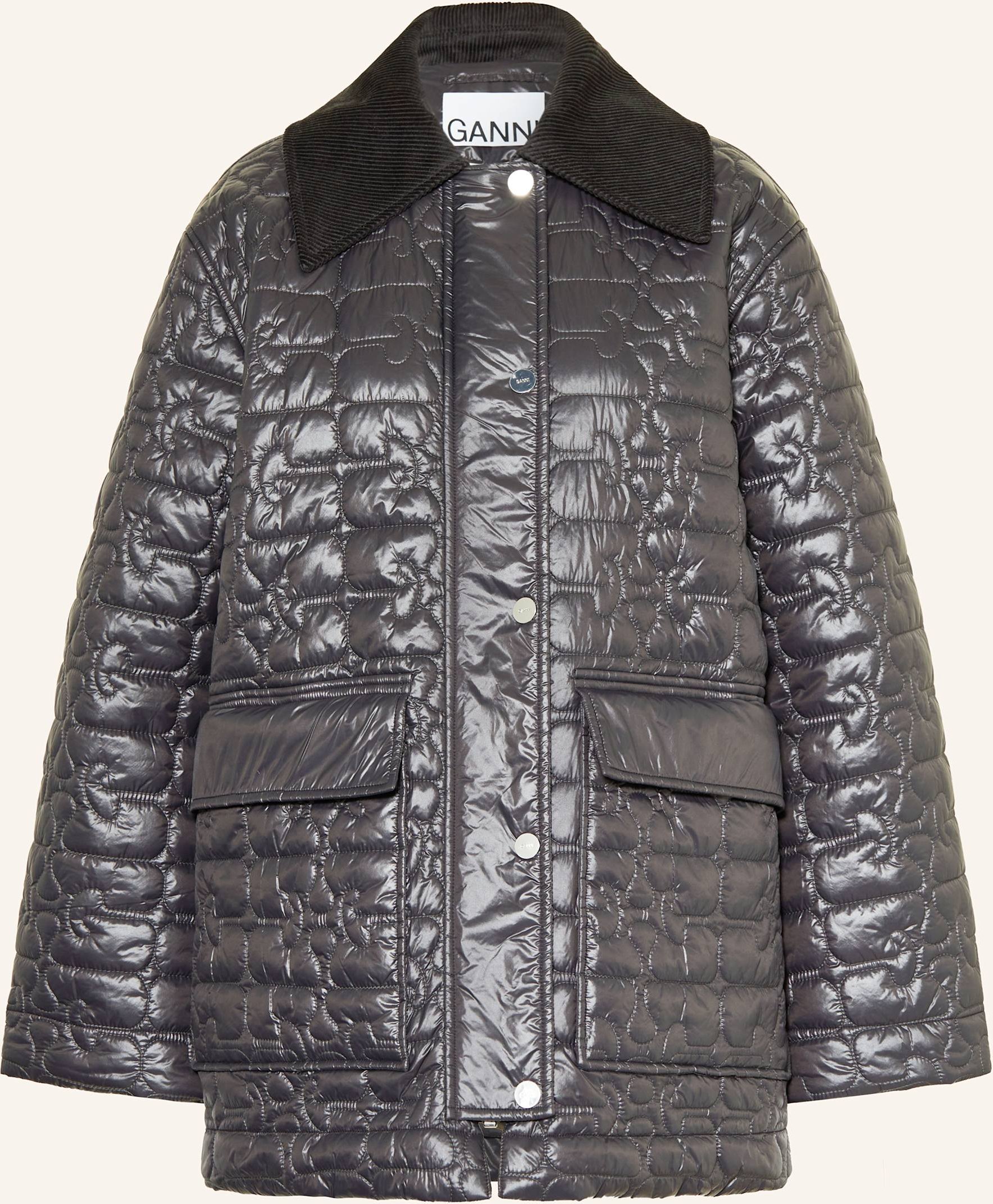 Thumbnail - Ganni Steppjacke schwarz