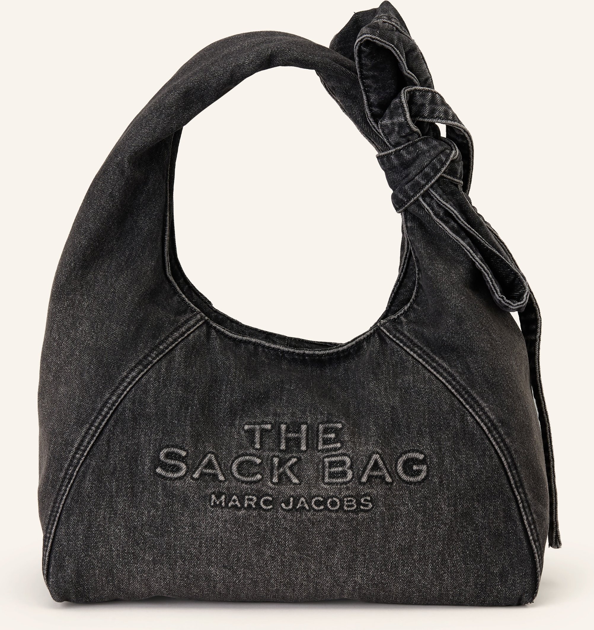 Marc Jacobs Hobo Bag The Bow Denim Sack Bag schwarz