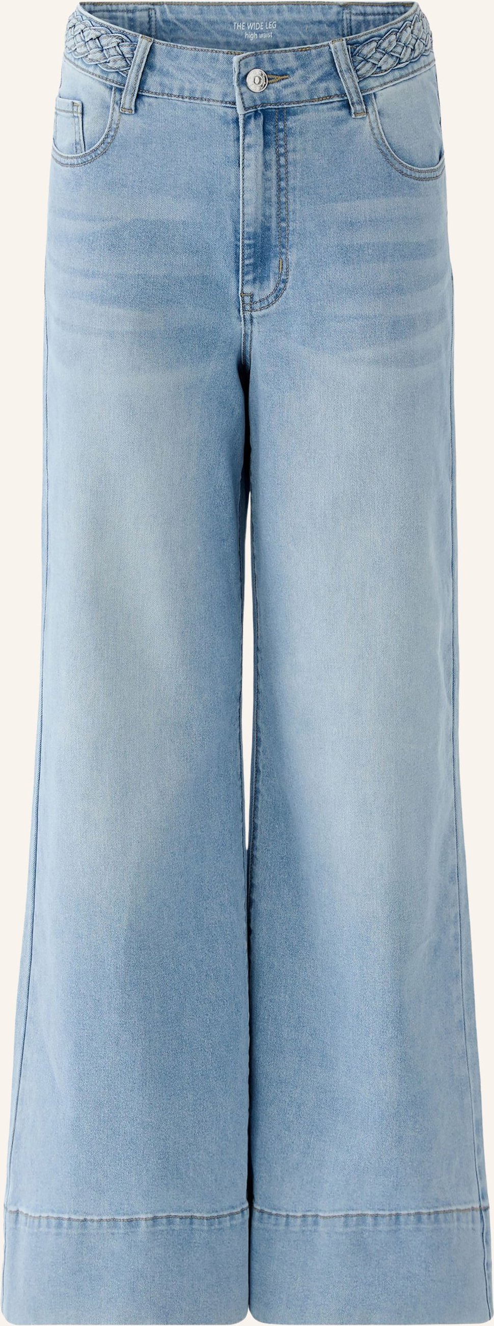 Oui Wide Leg Jeans blau