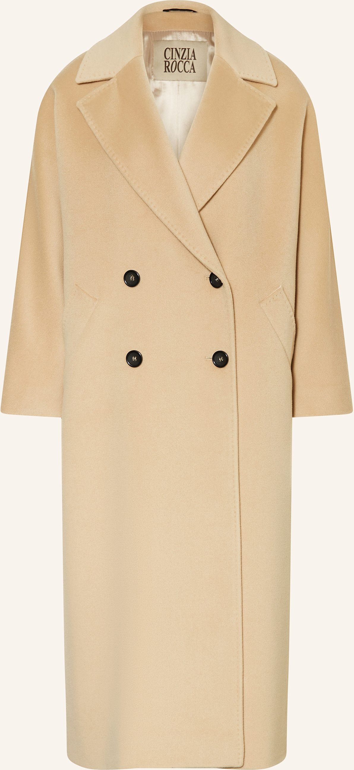Cinzia Rocca Wollmantel beige