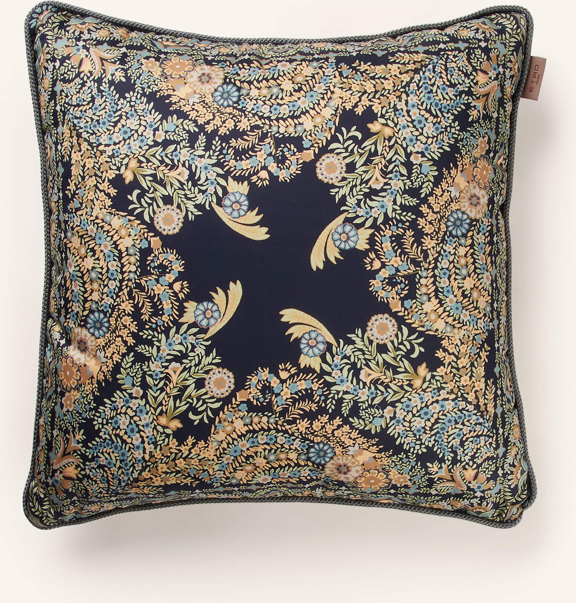 Etro Home Dekokissen Aus Satin blau