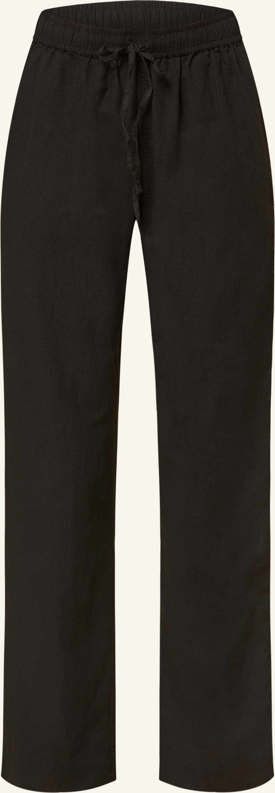 Neo Noir Marlenehose Sonar Mit Leinen schwarz