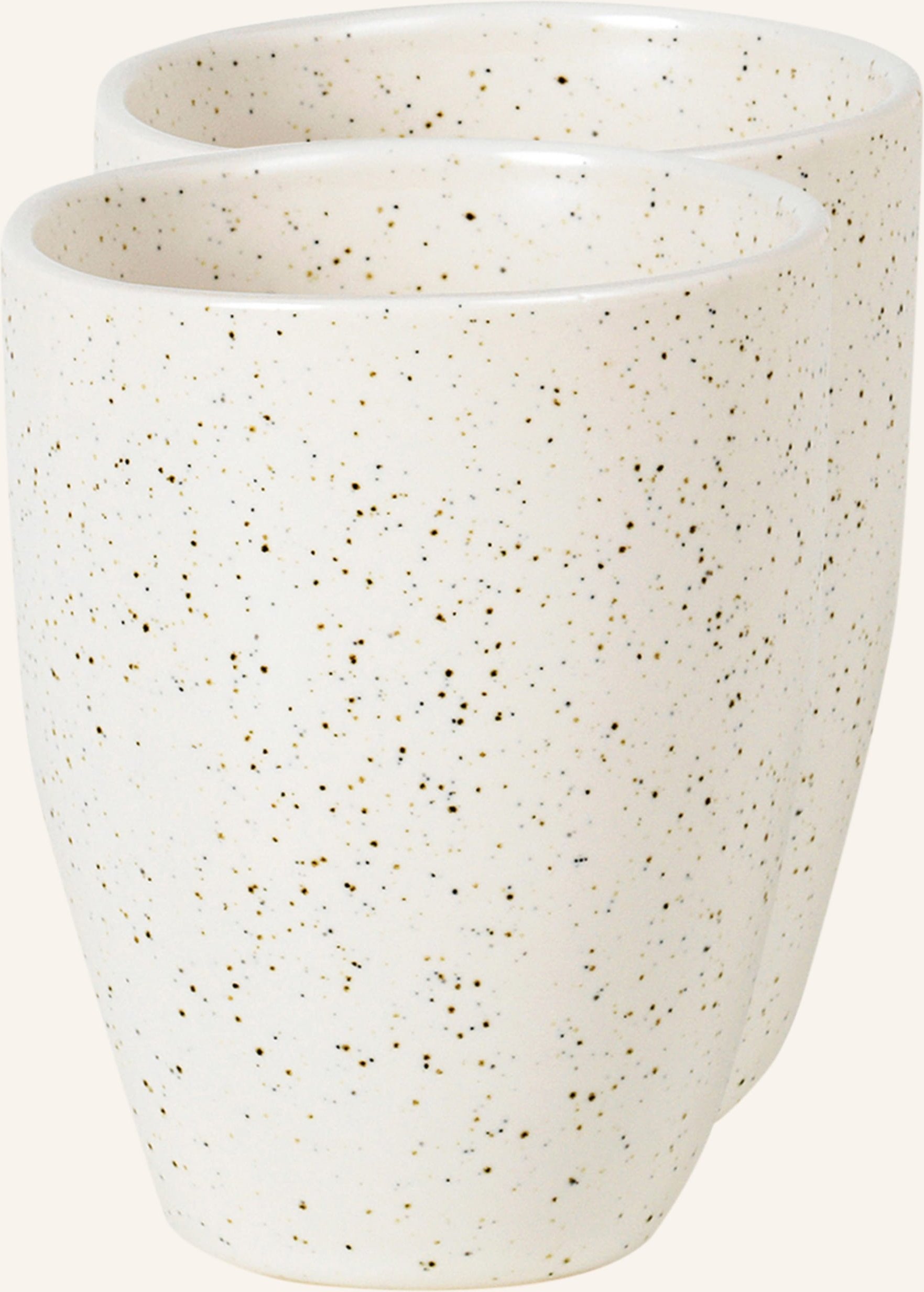 Broste Copenhagen 2er-Set Becher Nordic Vanilla beige