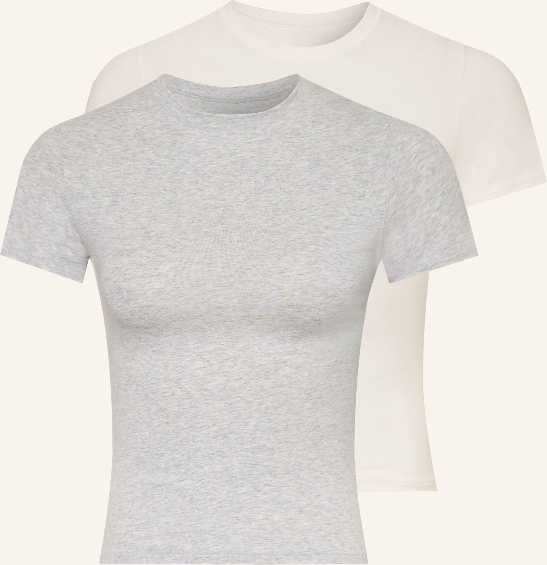Skims 2er-Pack T-Shirts Cotton Jersey grau