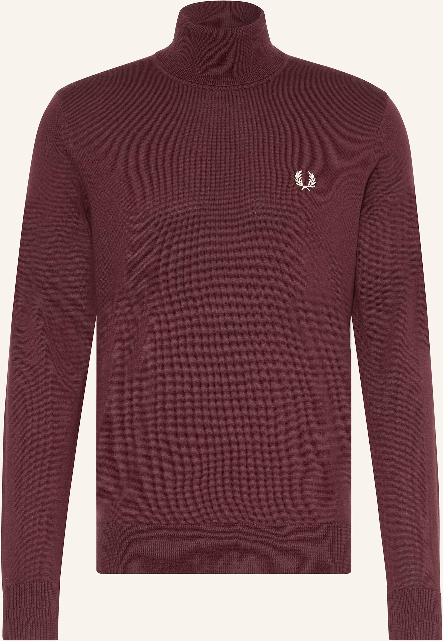 Thumbnail - Fred Perry Rollkragenpullover rot
