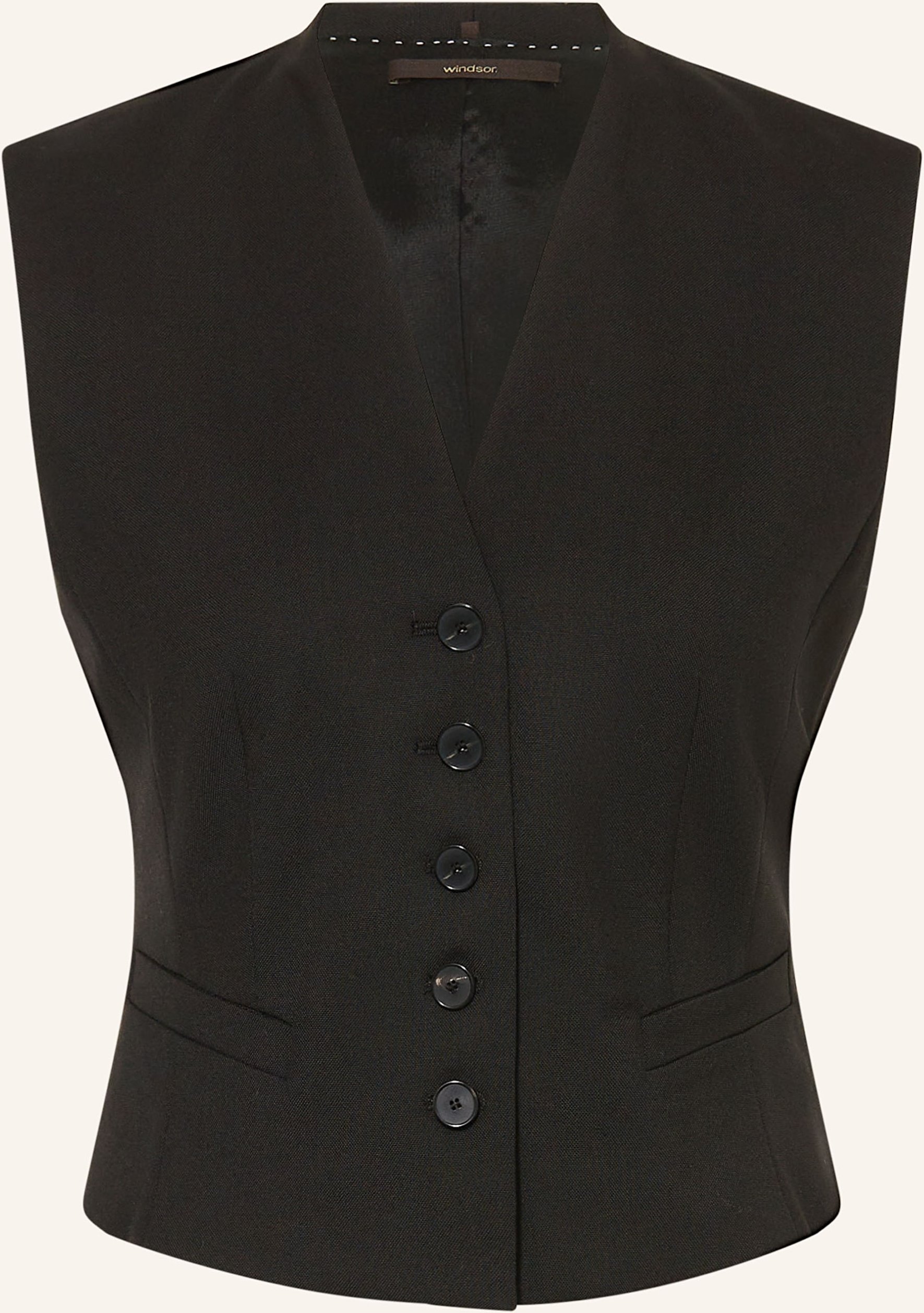 Windsor. Blazerweste schwarz