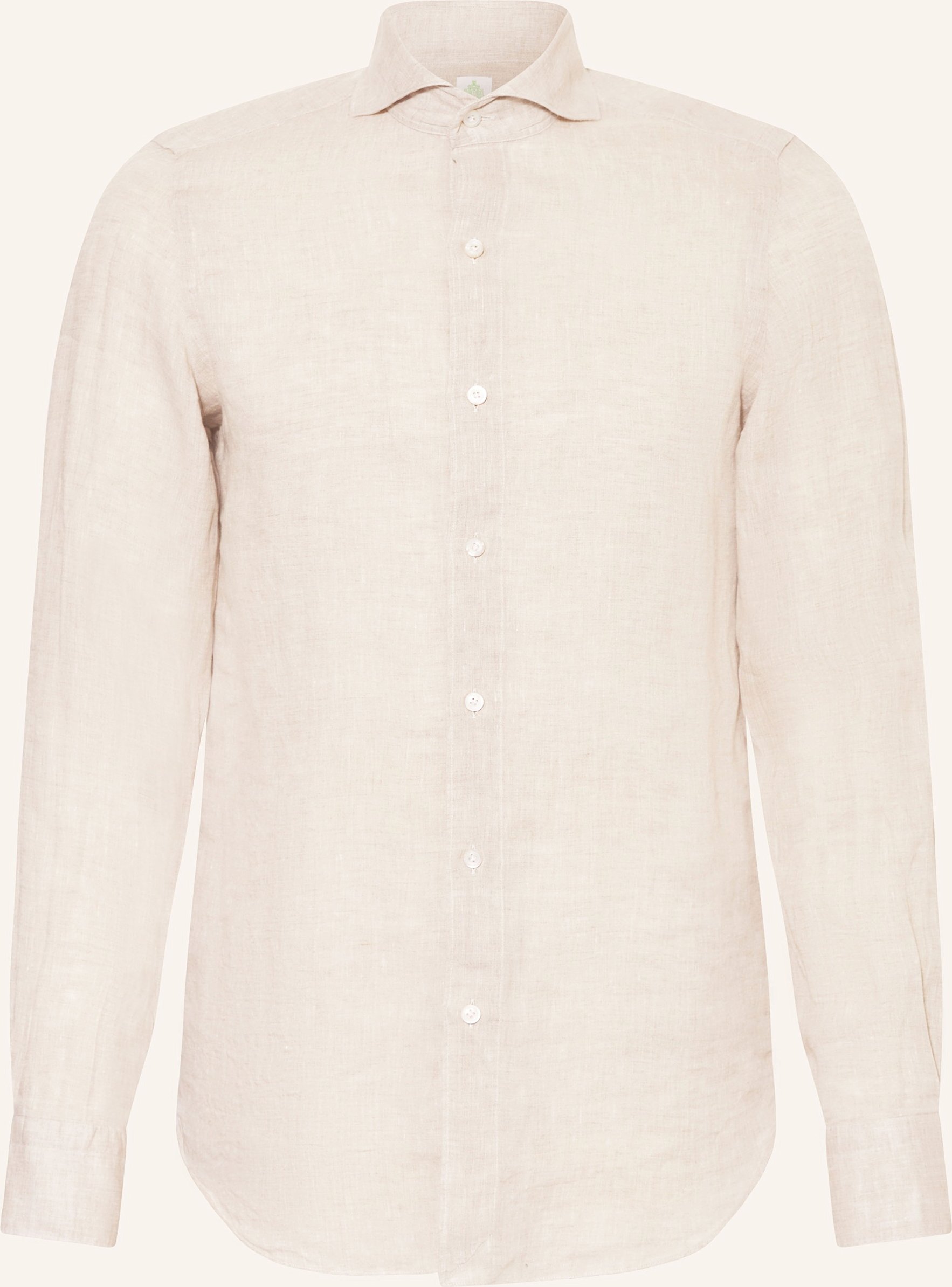 Finamore 1925 Leinenhemd Tokyo Sergio Slim Fit beige