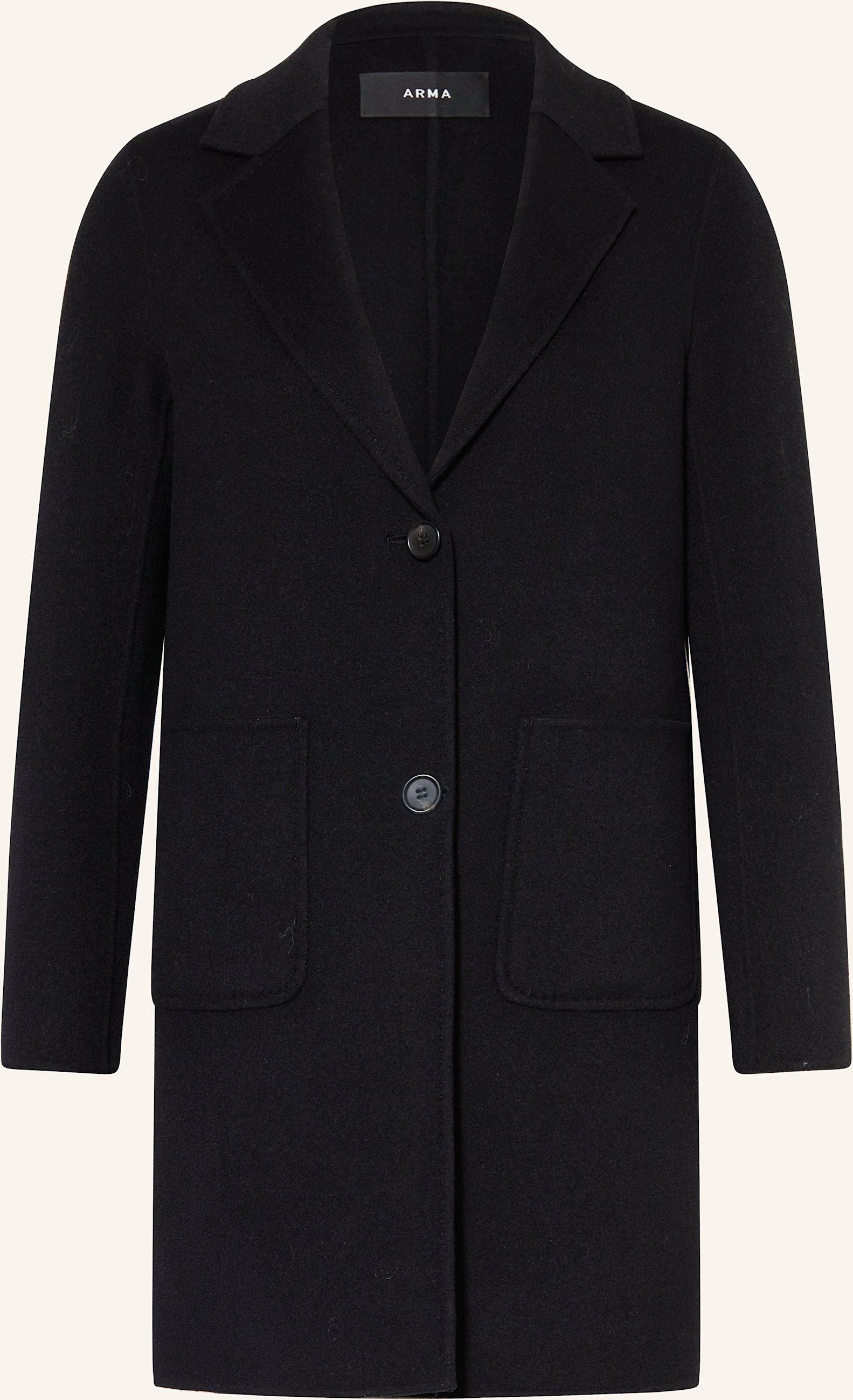 Arma Wollmantel schwarz