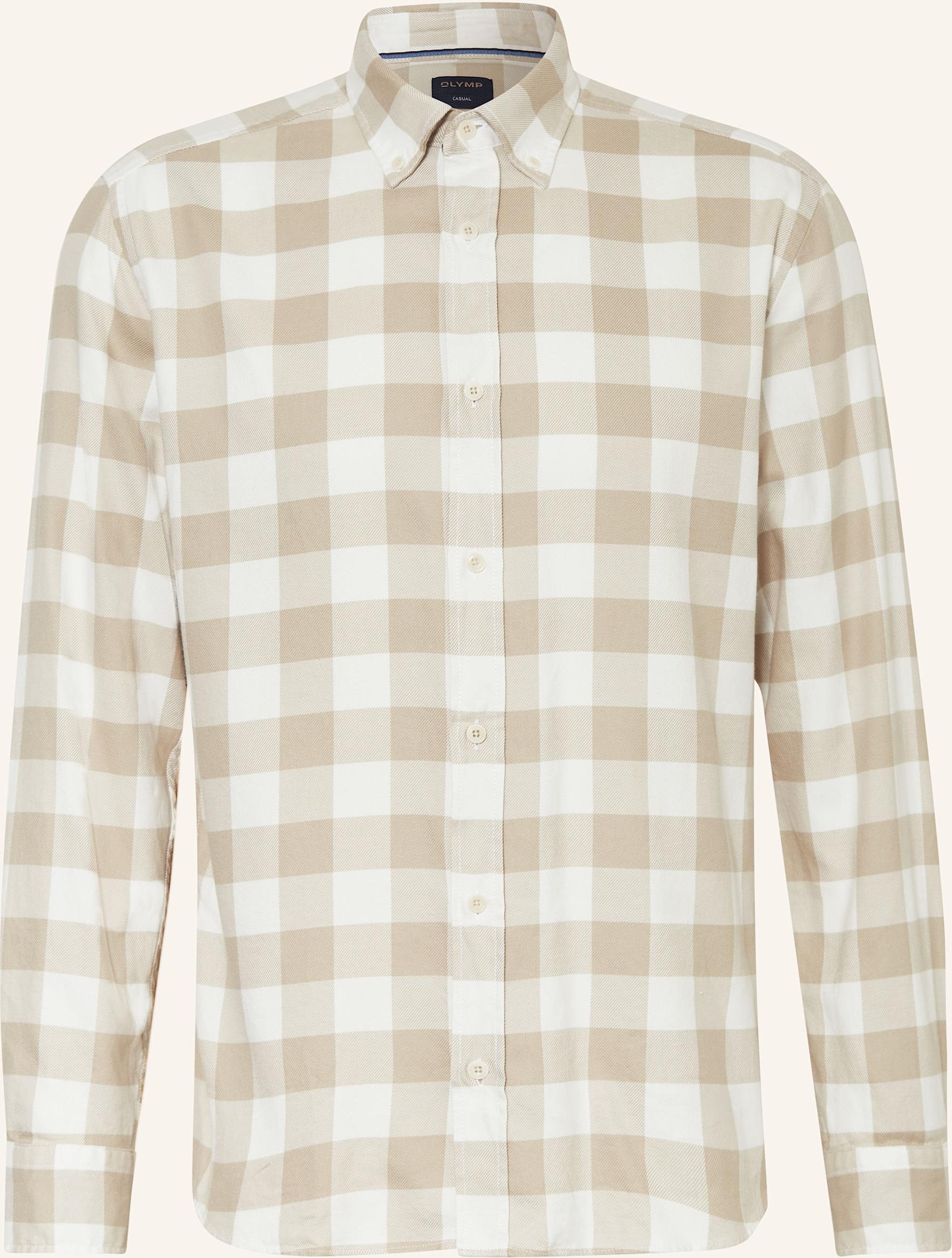 Olymp Hemd Casual Regular Fit beige