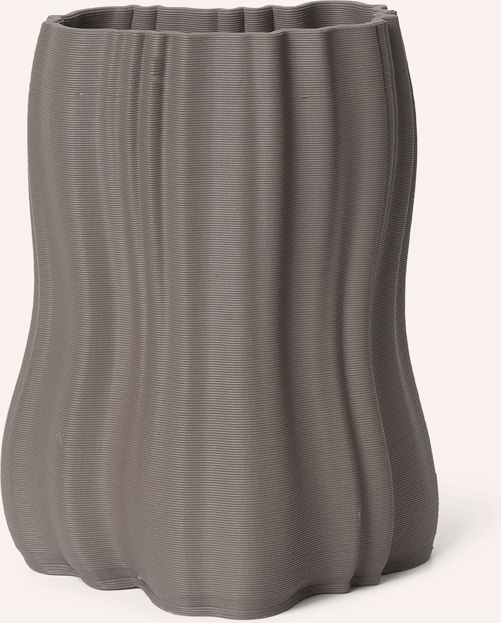 Ferm Living Vase Moire grau
